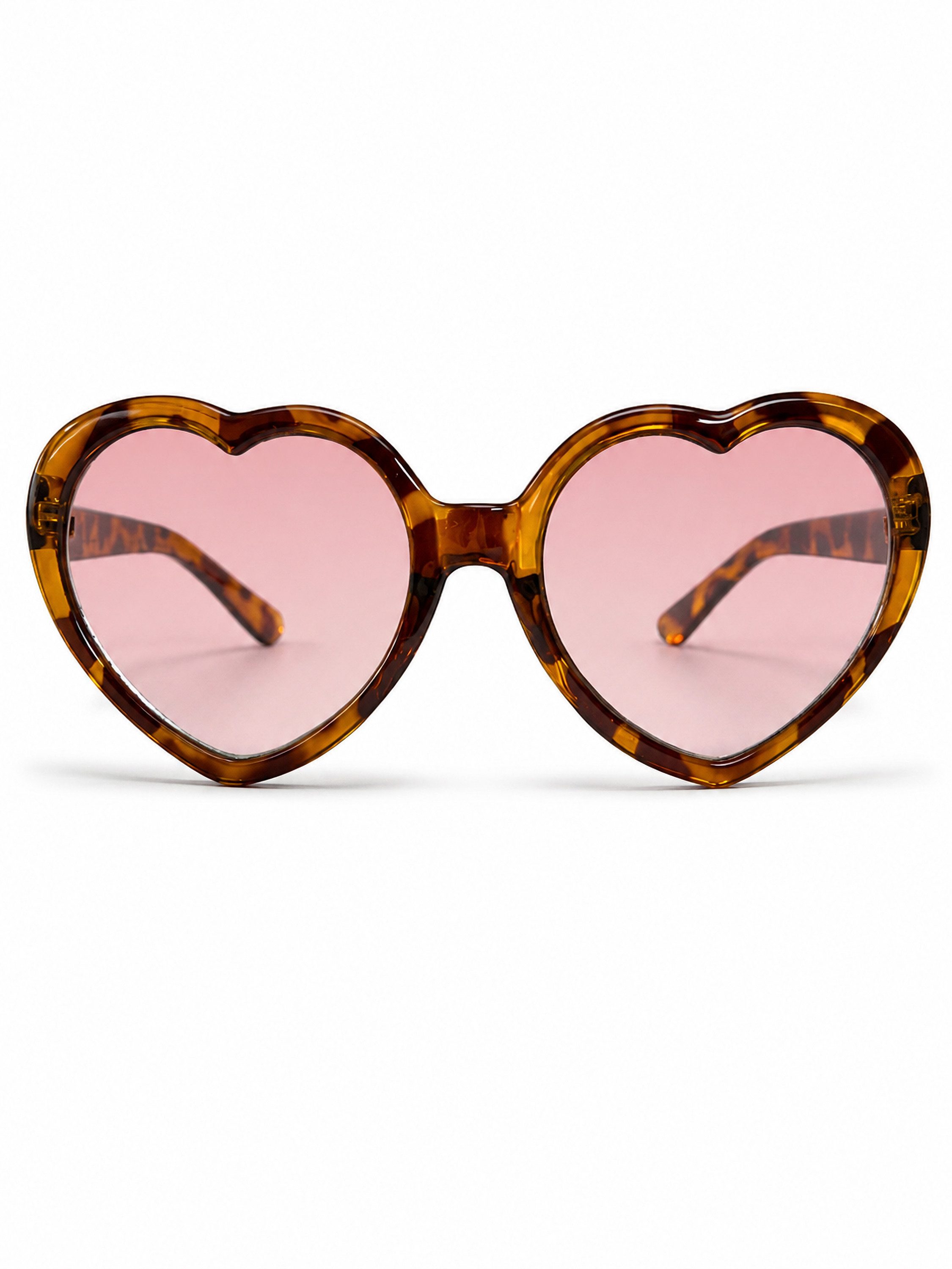 COLLEZIONE ALESSANDRO Sonnenbrille Heart Rahmen in Leooptik