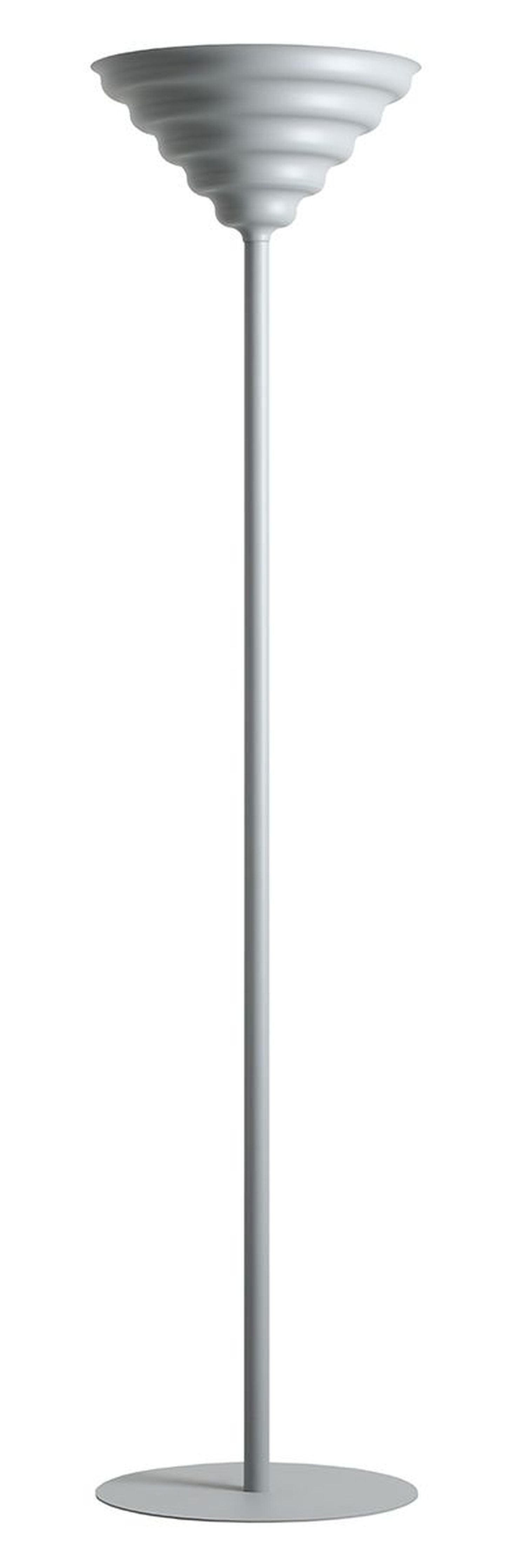 Licht-Erlebnisse Stehlampe NAREN, Glas Metall 155 cm Blaugrau G9 rund Modern