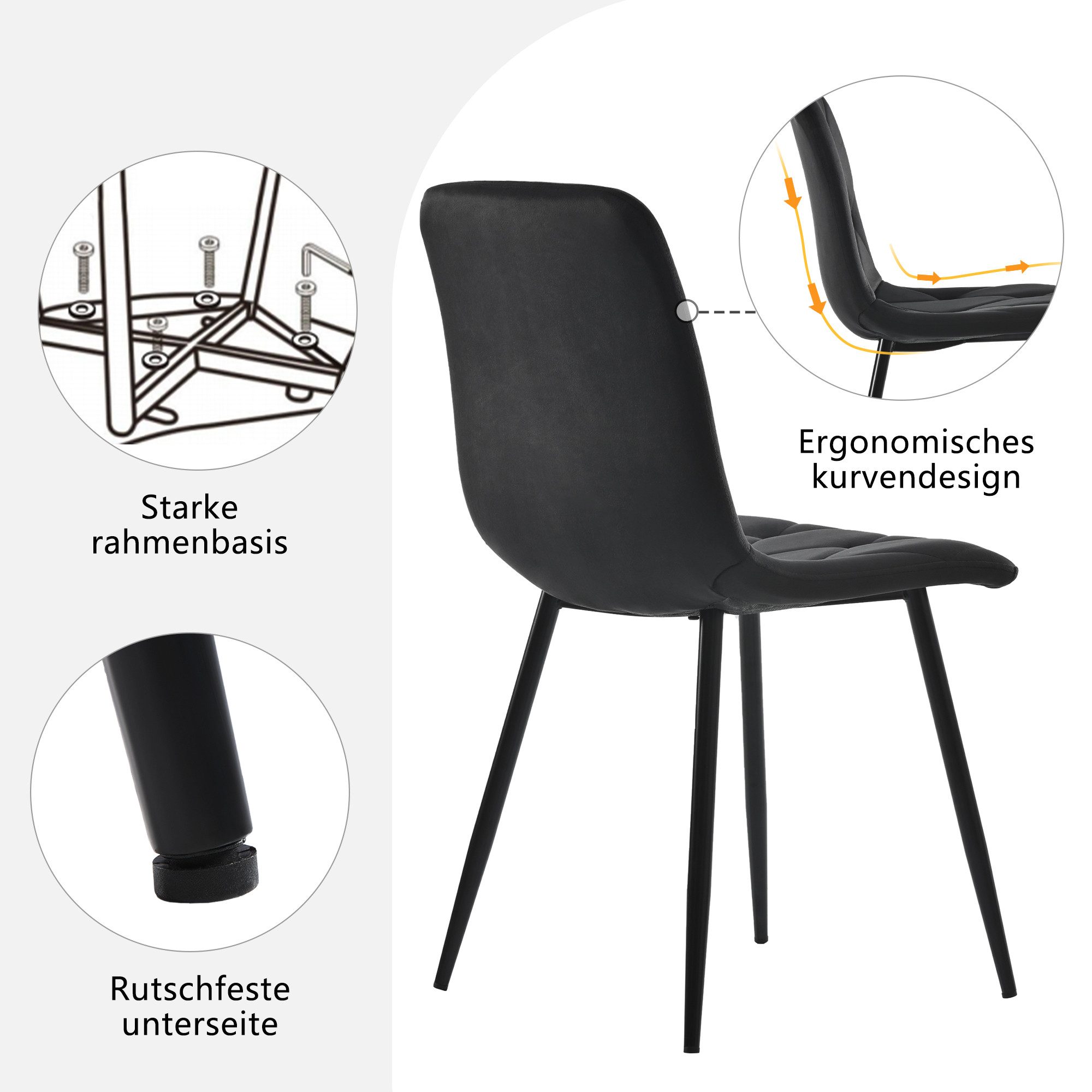 i@home Essgruppe 117×68cm Esstisch mit 4 günstig online kaufen