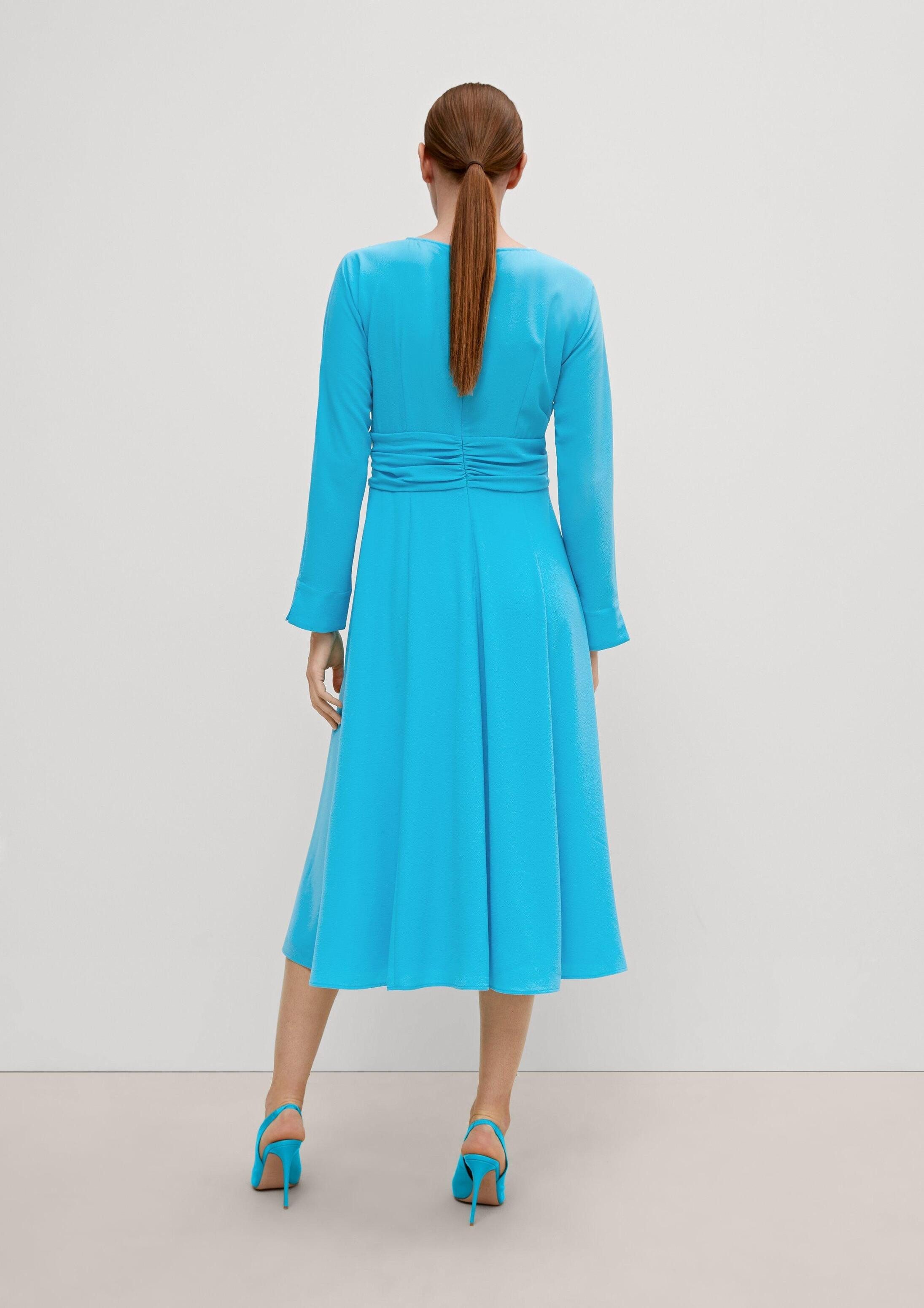comma Midikleid Kleid Kleid aus Crêpe
