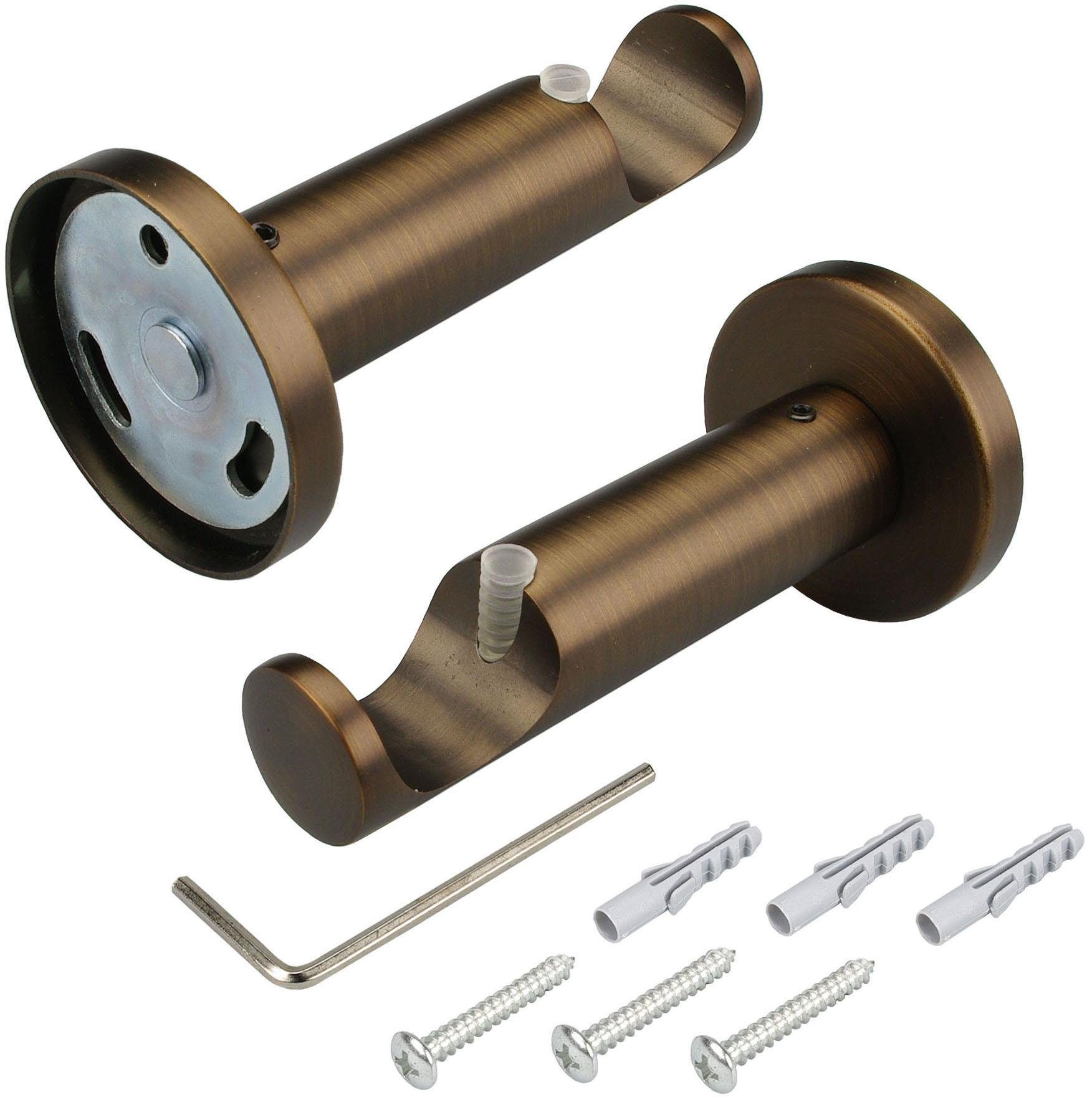 Liedeco Gardinenstange CELKUGEL01SG1L, Ø 25 mm, günstig online kaufen