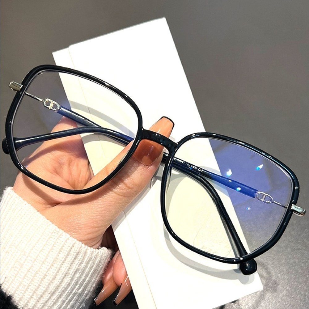 PACIEA Lesebrille Damen Blaulichtfilter Glitzerrand Oversized Anti-Müdigkeit