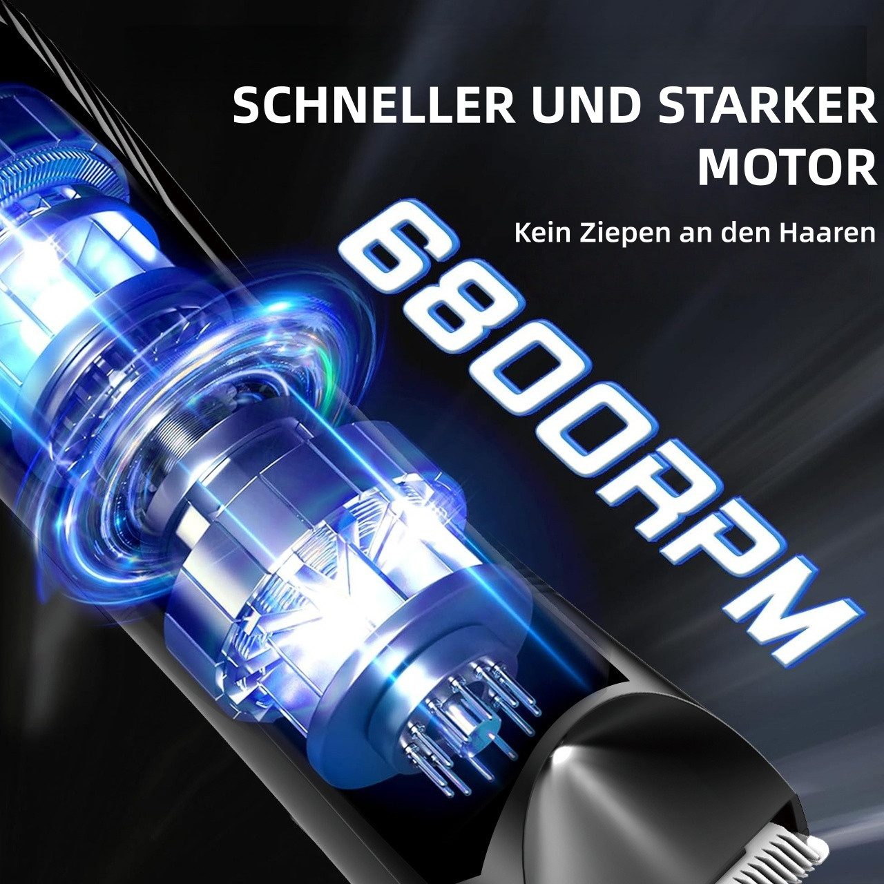 HATTEKER Körperrasierer RFC-8102, Folienrasierer Trimmer, Wasserdicht 2-IN-1
