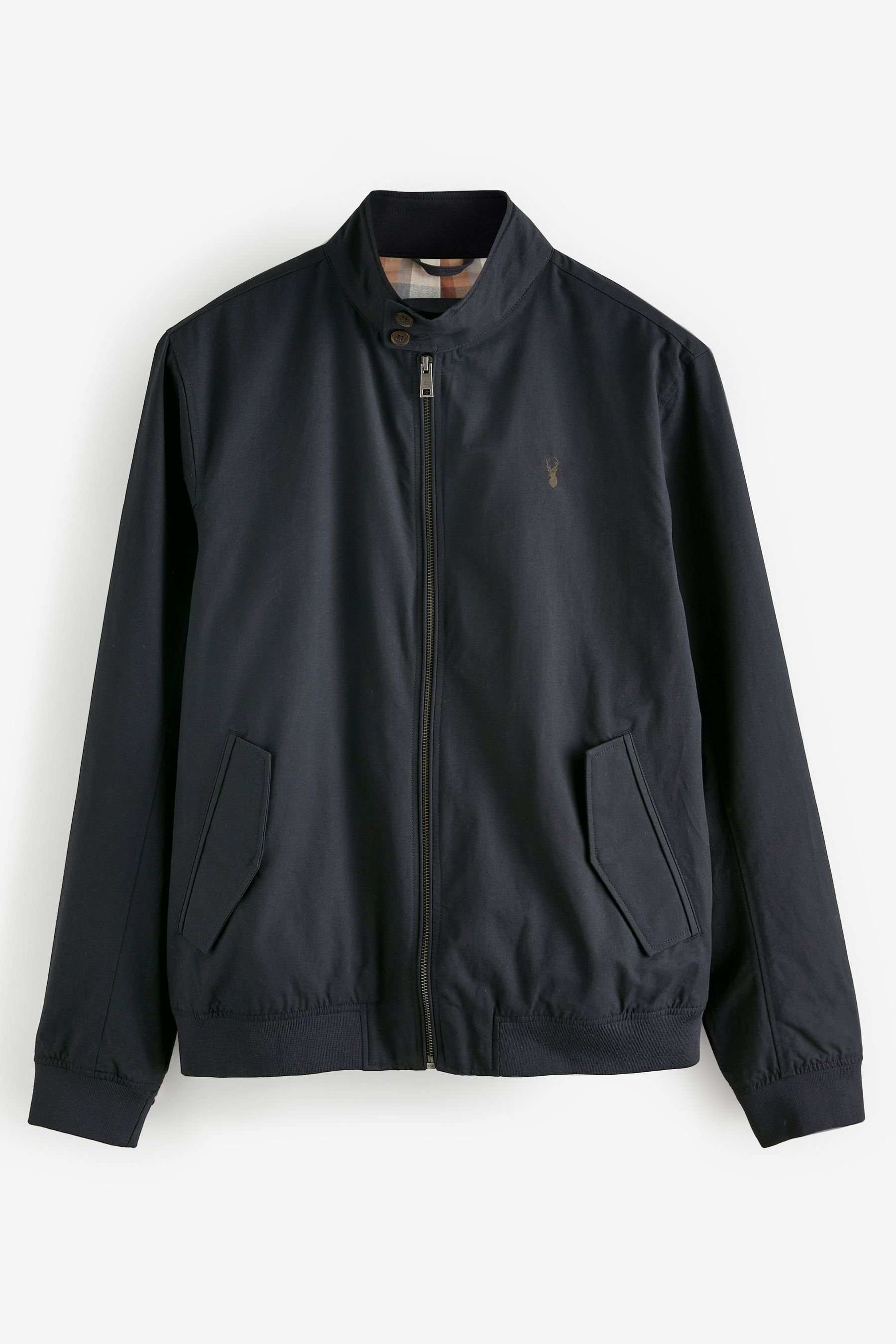 Next Blouson Wasserabweisende Harrington-Jacke mit Karofutter (1-St)