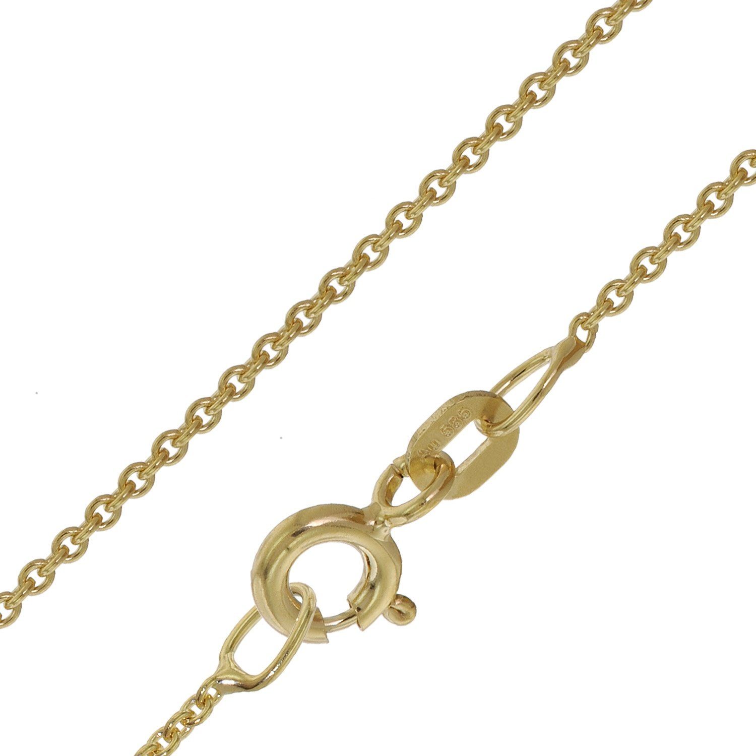 trendor Kette ohne Anhänger Halskette für Anhänger Gold 585/ 14K Rundanker- günstig online kaufen