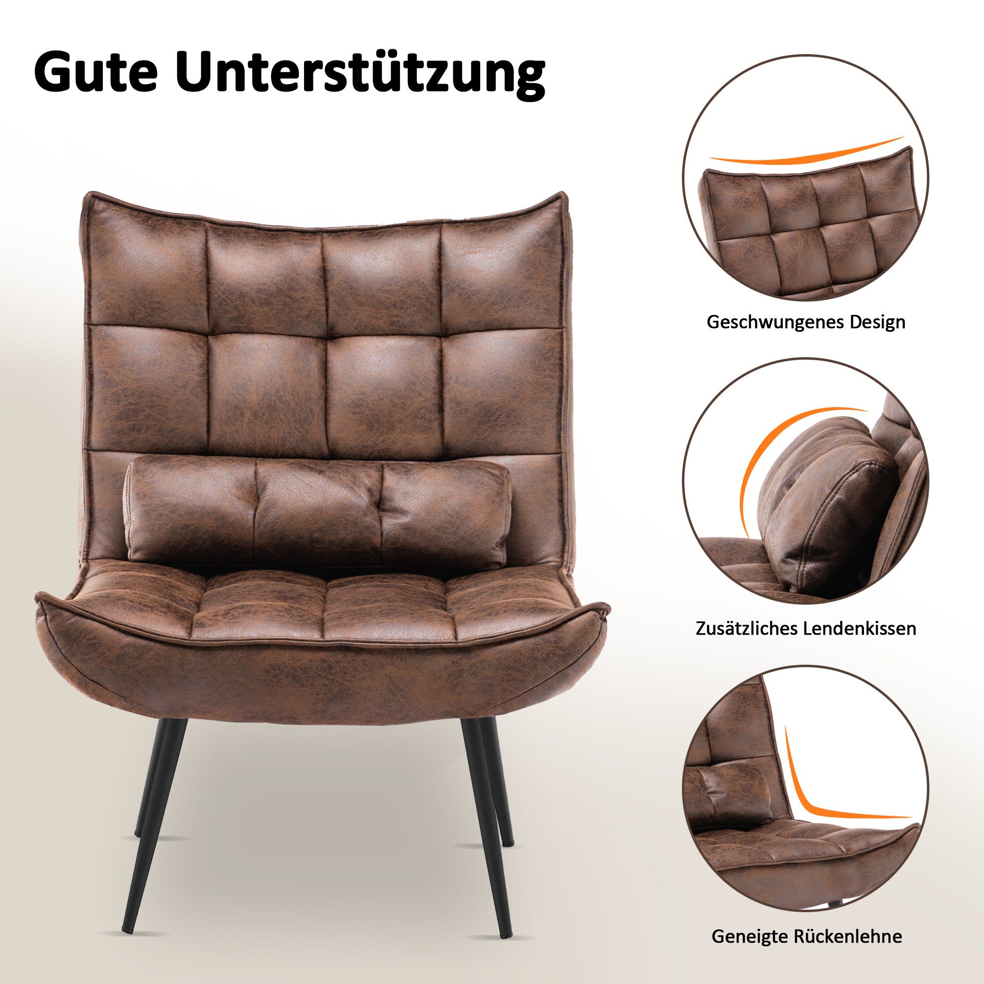 MCombo Relaxsessel MCombo Relaxsessel Lesesessel Loungesessel 4778/79, mit Relaxfunktion – Bild 5 von 5