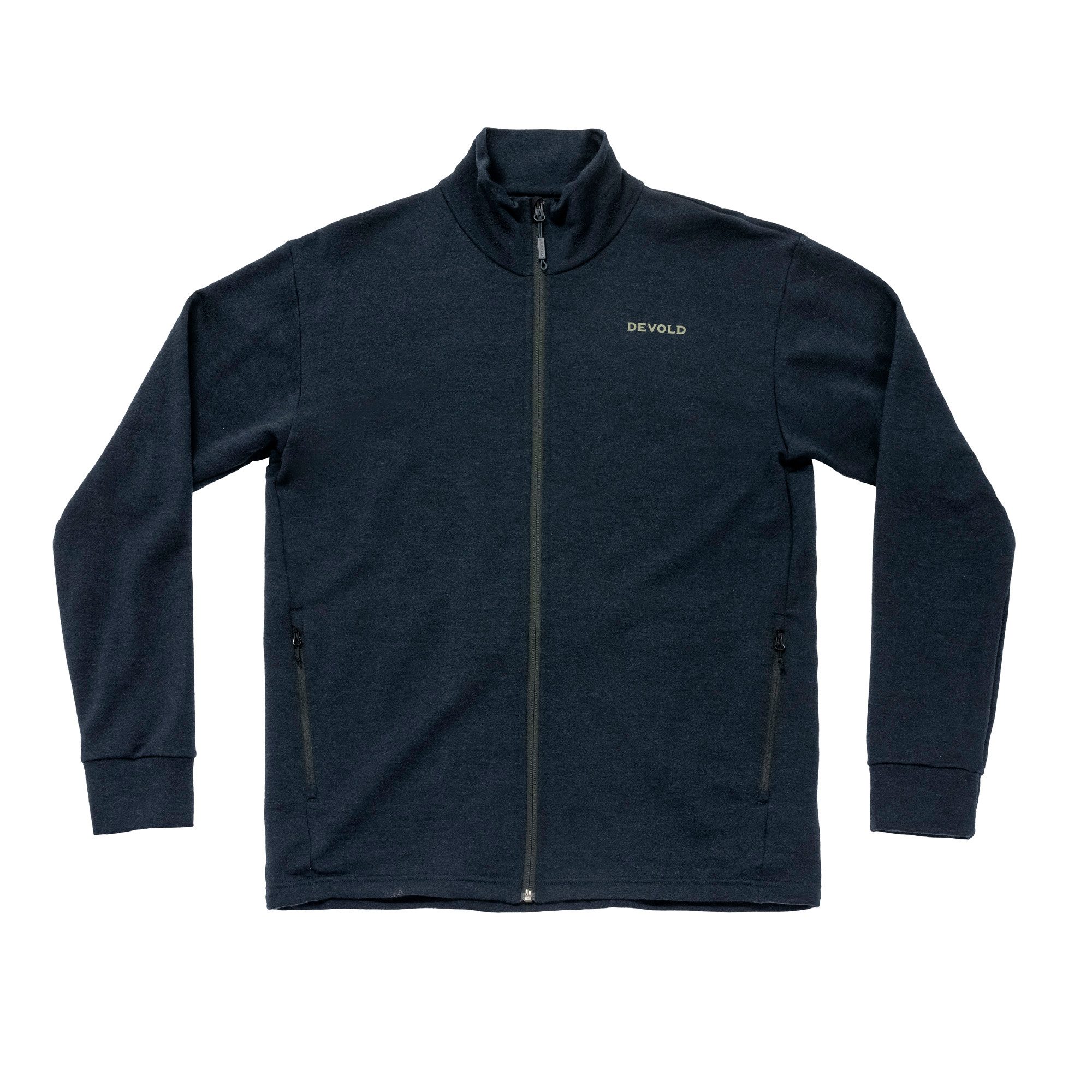 Funktionsjacke EVERYDAY JACKET Herren Merino- Zip-Jacke schwarz