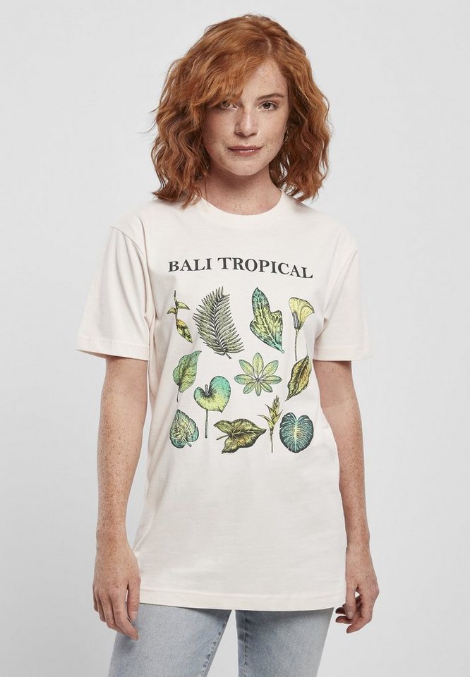 MisterTee T-Shirt Damen Ladies Bali Tropical Tee (1-tlg)