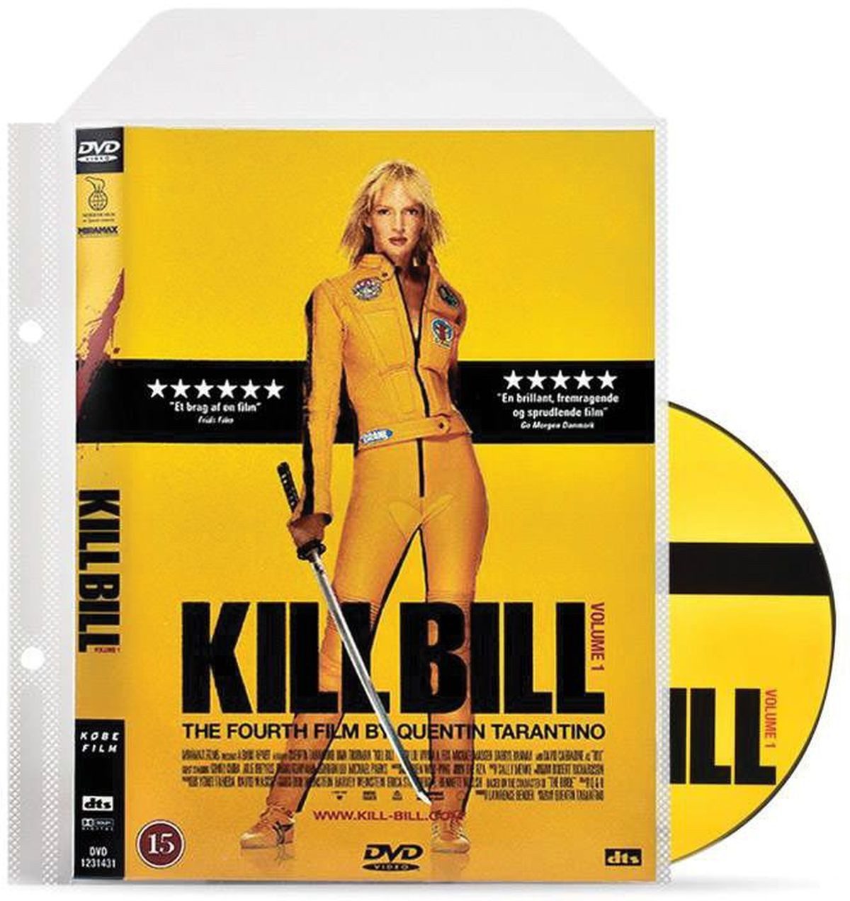 Thumbnail - Aufbewahrungsbox DVD Schutzhüllen 162x185mm transparent mit Klappe und Abheftrand VE=10