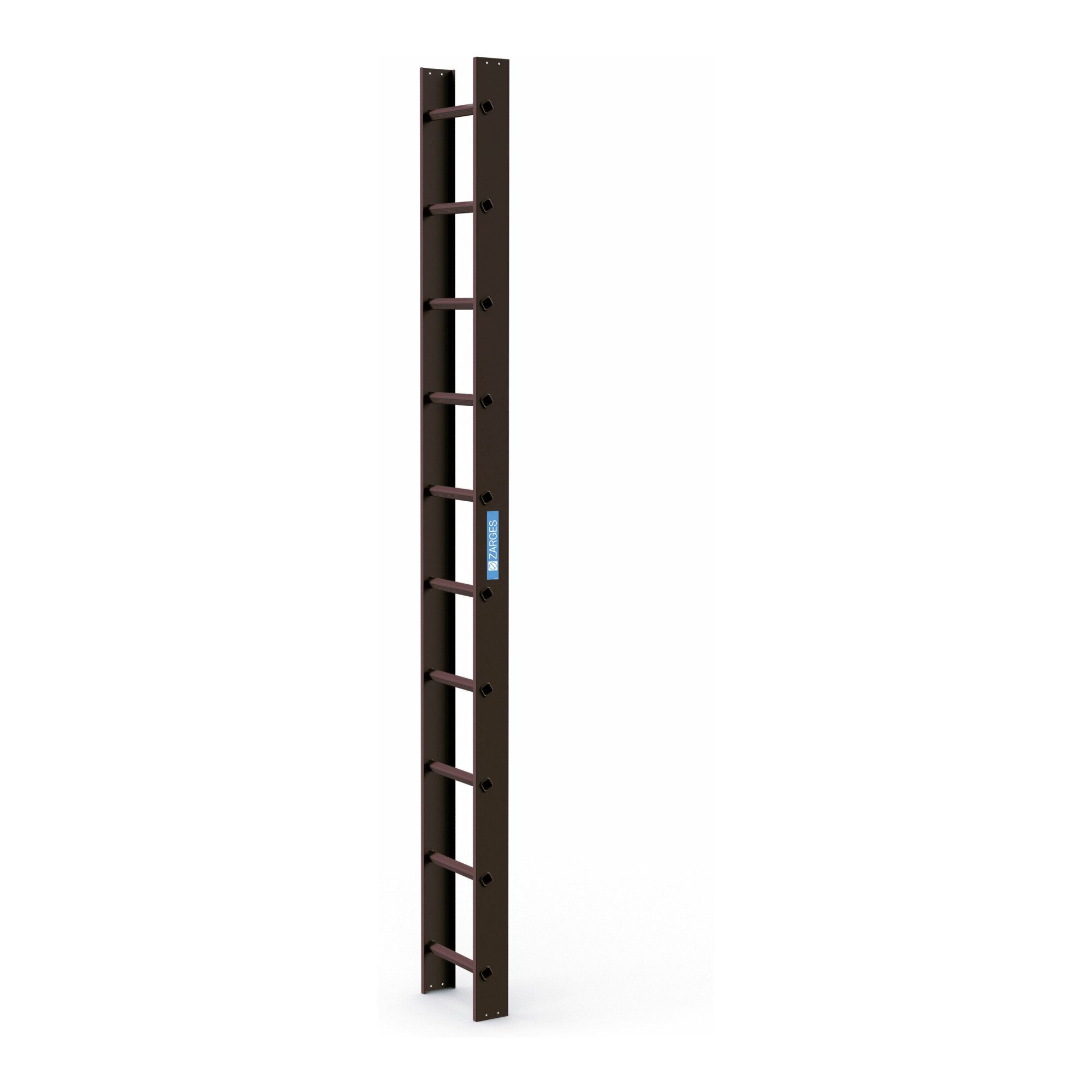 Zarges Dachleiter ZARGES Dachleiter 2.8 m Braun 10 Sprossen
