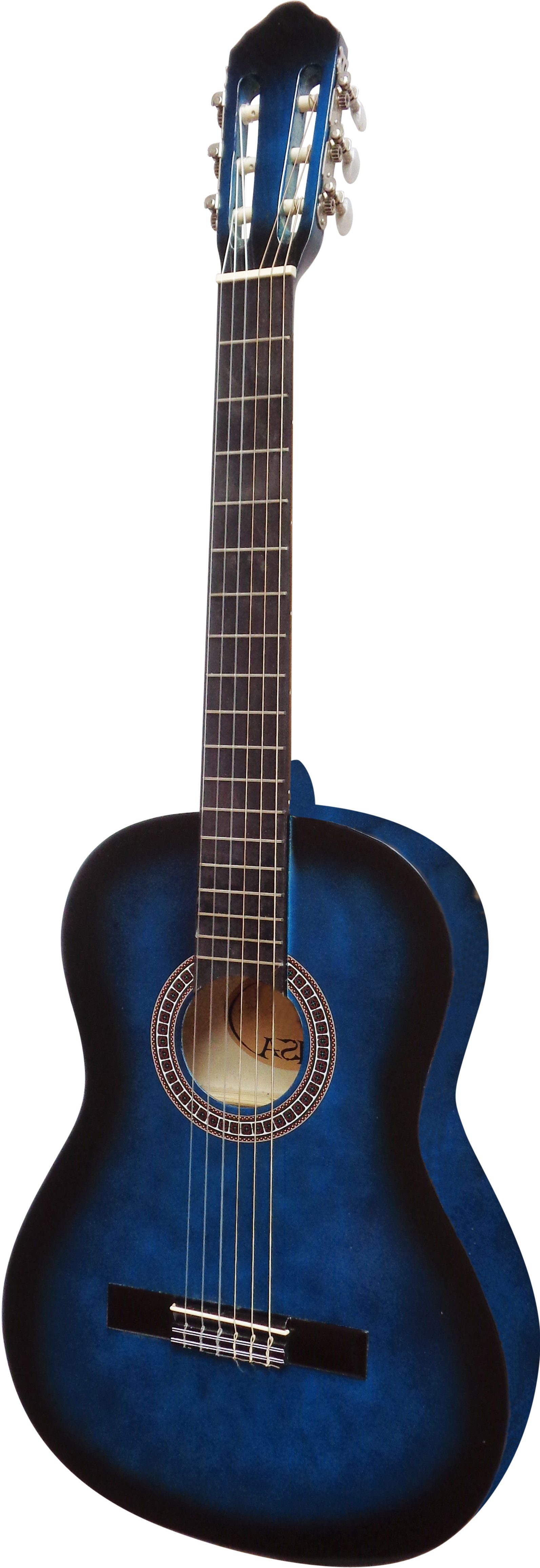 MSA Konzertgitarre 4/4 Gitarre für Linkshänder im Set, Tasche, Band, Saiten, Stimmgerät