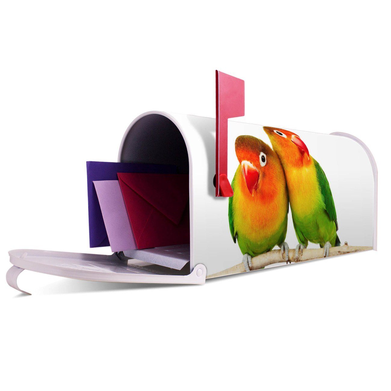 banjado Amerikanischer x Papageien (Amerikanischer 51 Mailbox Briefkasten, Mississippi 22 Briefkasten aus x weiß cm original USA), 17