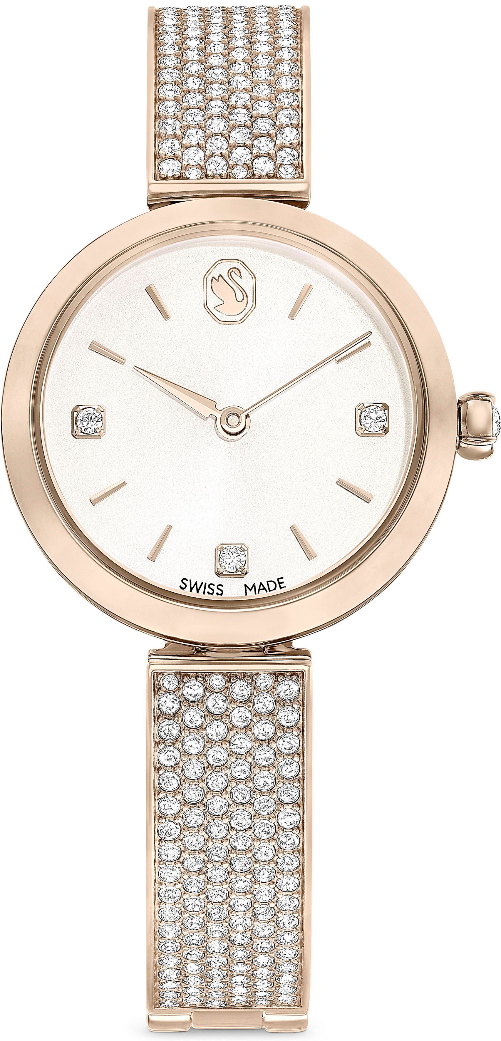 Swarovski Quarzuhr ILLUMINA 5671196, Armbanduhr, Damenuhr, Swarovski-Kristalle, Swiss Made