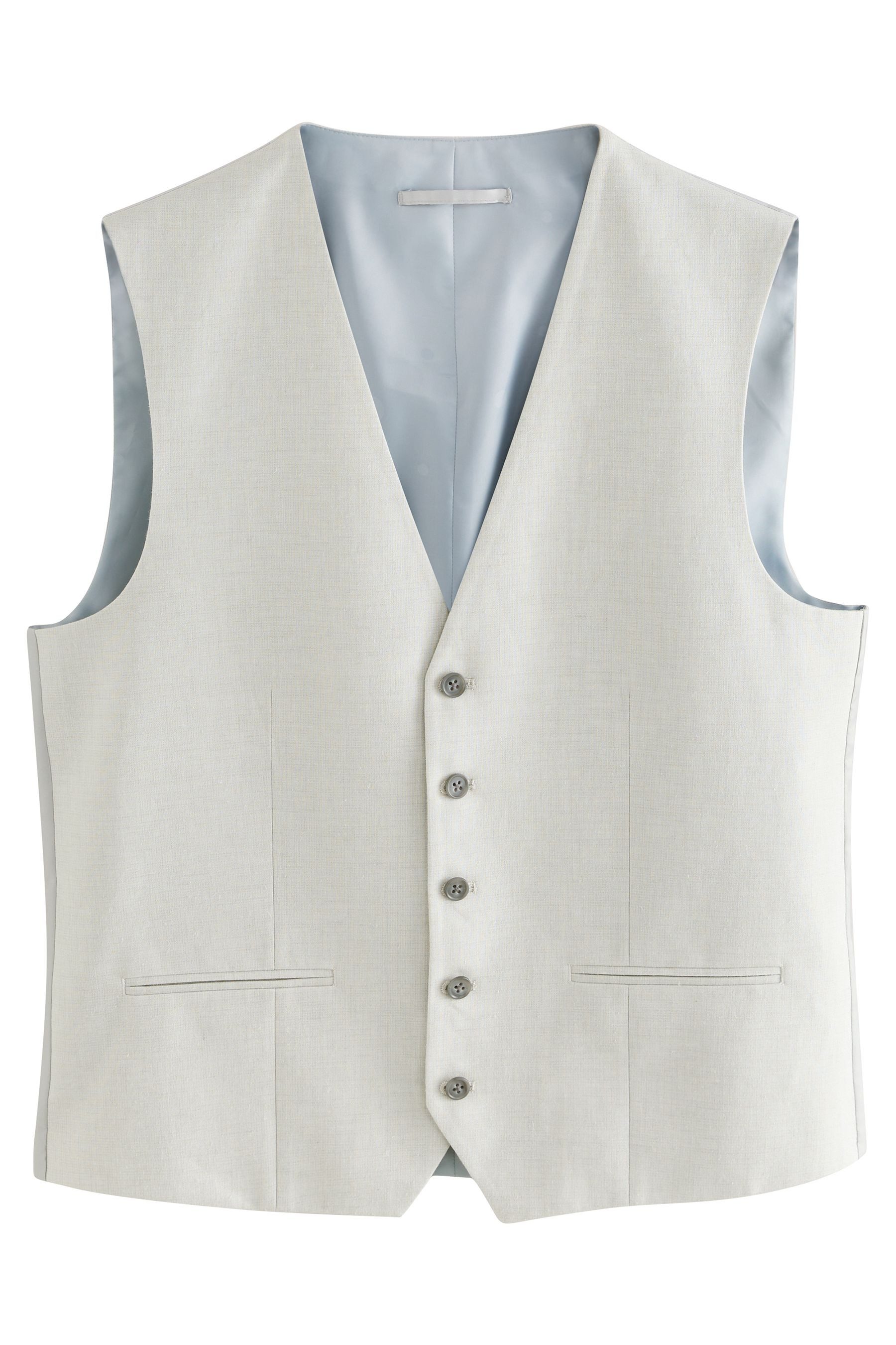 Next Anzugweste Strukturierte Anzugweste aus Leinen (1-tlg) günstig online kaufen