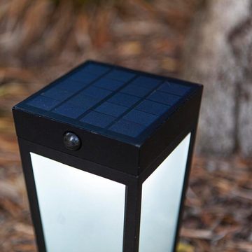 LUTEC LED Solarleuchte Smarte LED Solar Erdspießleuchte RGBW Dias in Schwarz 8,4W 900lm IP44, keine Angabe, Leuchtmittel enthalten: Ja, fest verbaut, LED, warmweiss, Solarleuchten