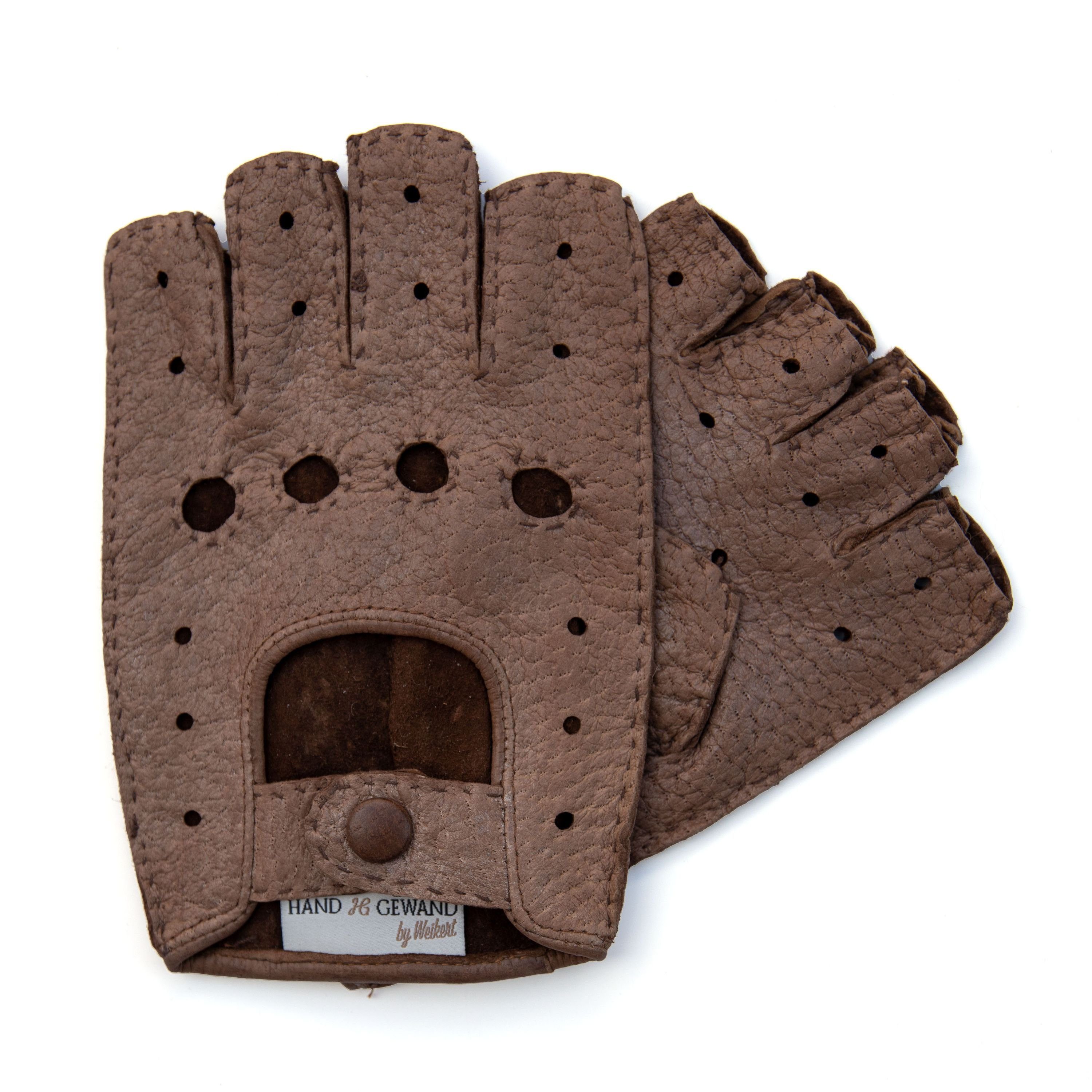 Hand Gewand by Weikert Lederhandschuhe Walter - Peccary Autofahrer Handschuhe - ungefüttert