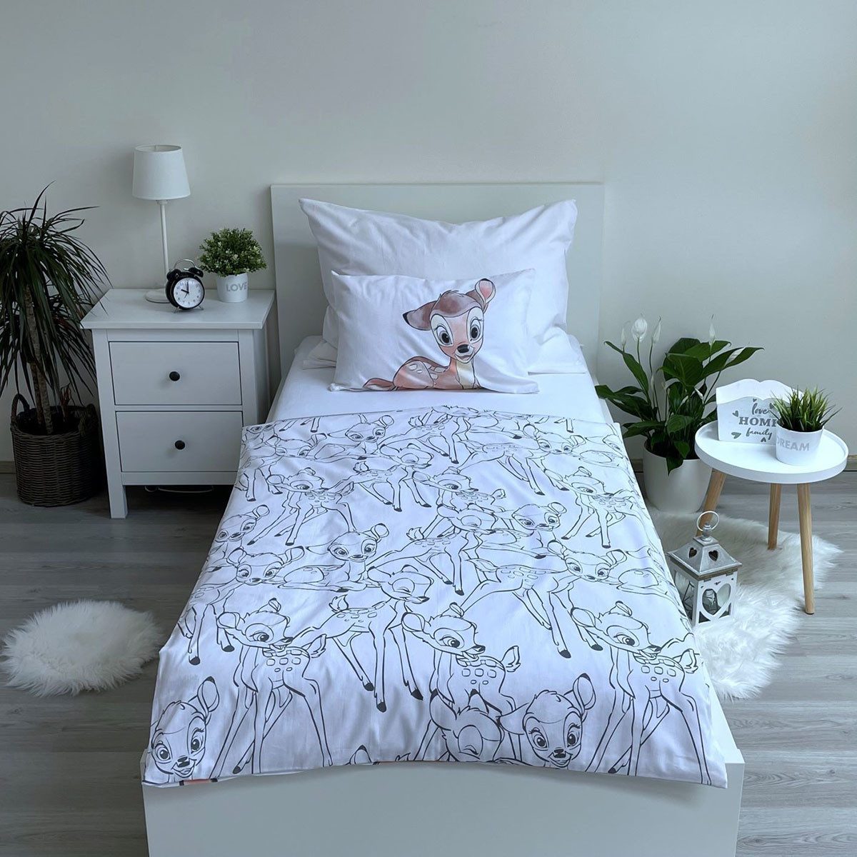 Jerry Fabrics Kinderbettwäsche Bambi, Renforcé, 2 teilig