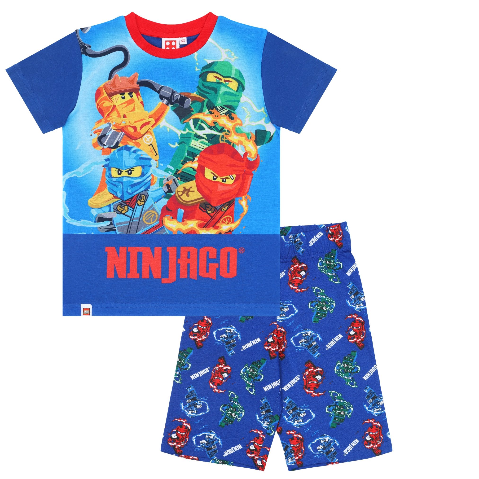 LEGO® Pyjama LEGO Ninjago Pyjama, kurzer Schlafanzug, Baumwolle