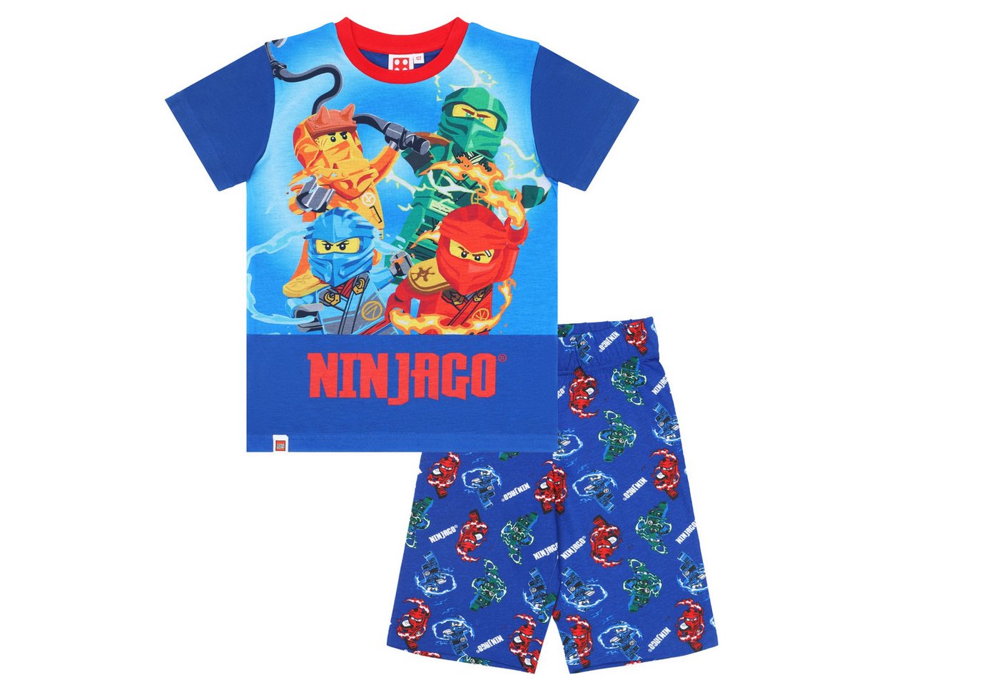 LEGO® Pyjama LEGO Ninjago Pyjama, kurzer Schlafanzug, Baumwolle