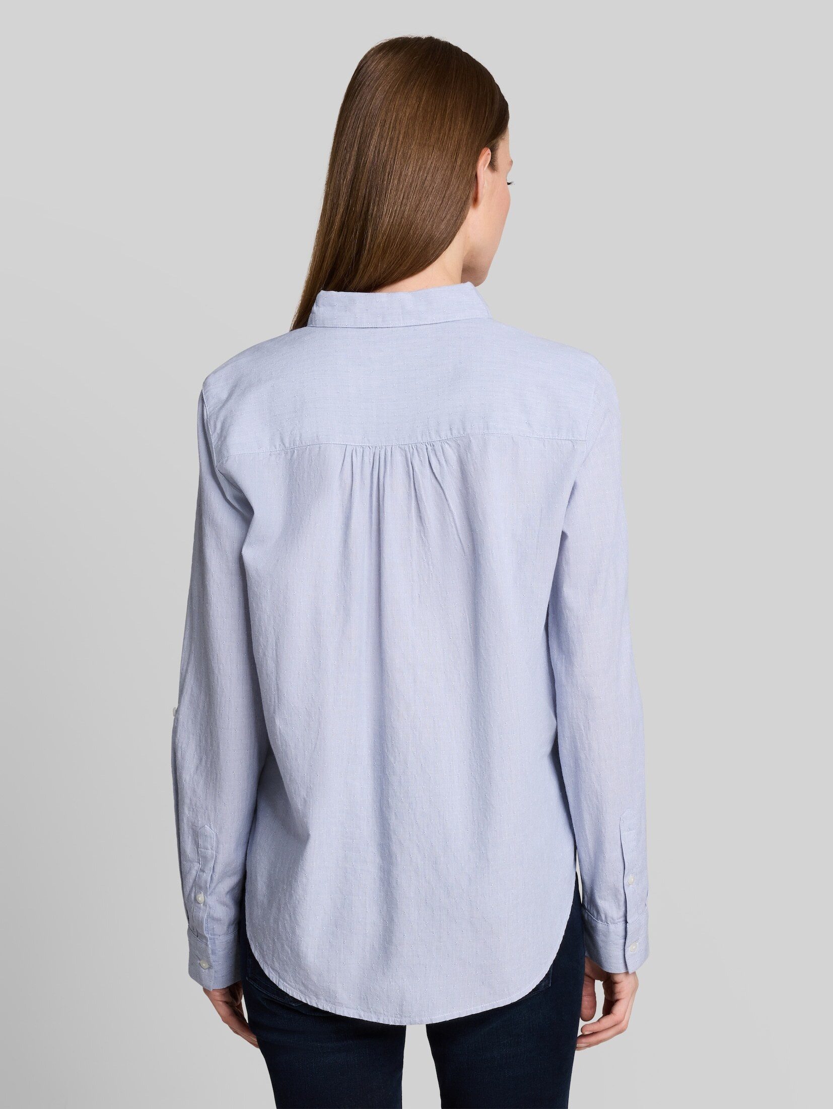 TOM TAILOR Langarmbluse Blusen & Shirts Hemdbluse mit Turn-up-Funktion