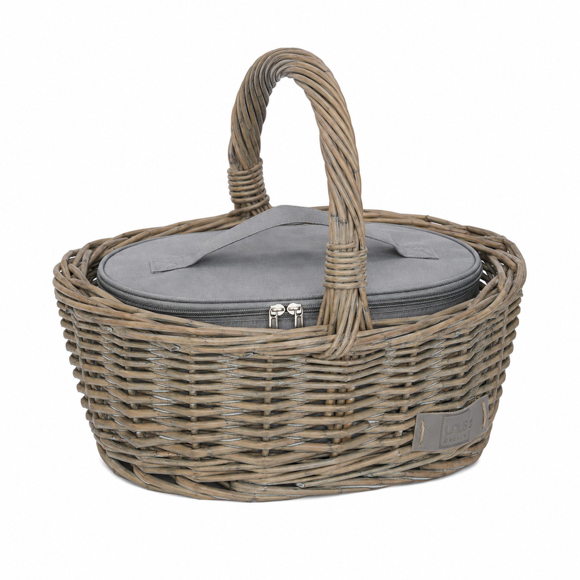 UNUS HOME Kaufladen Einkaufskorb für Kinder inklusive Kühltasche, Picknickkorb, Spielzeugkorb, Ladenkorb, Osterkorb
