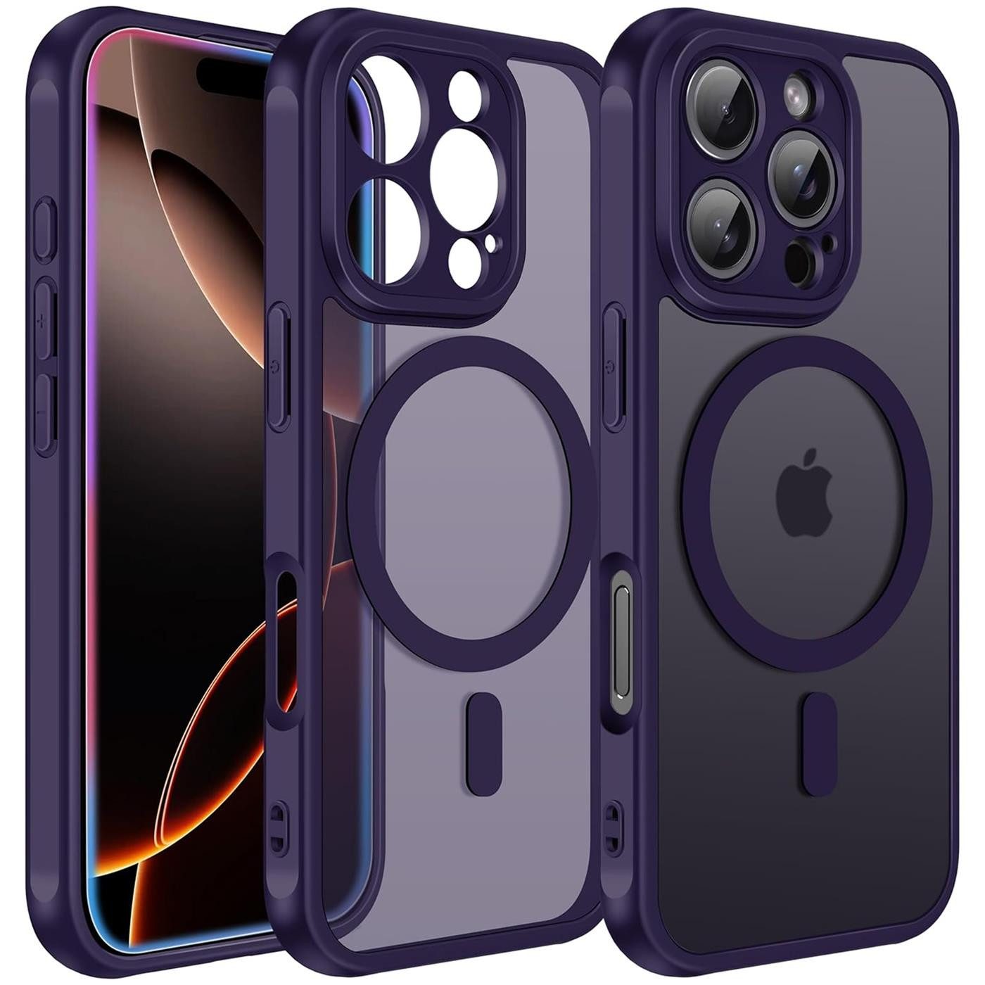 CoolGadget Handyhülle für Apple iPhone 16 Pro 6,3 Zoll, Kamera Schutz Hülle Silikon Hard Case Schutzhülle für Magsafe Zubehör