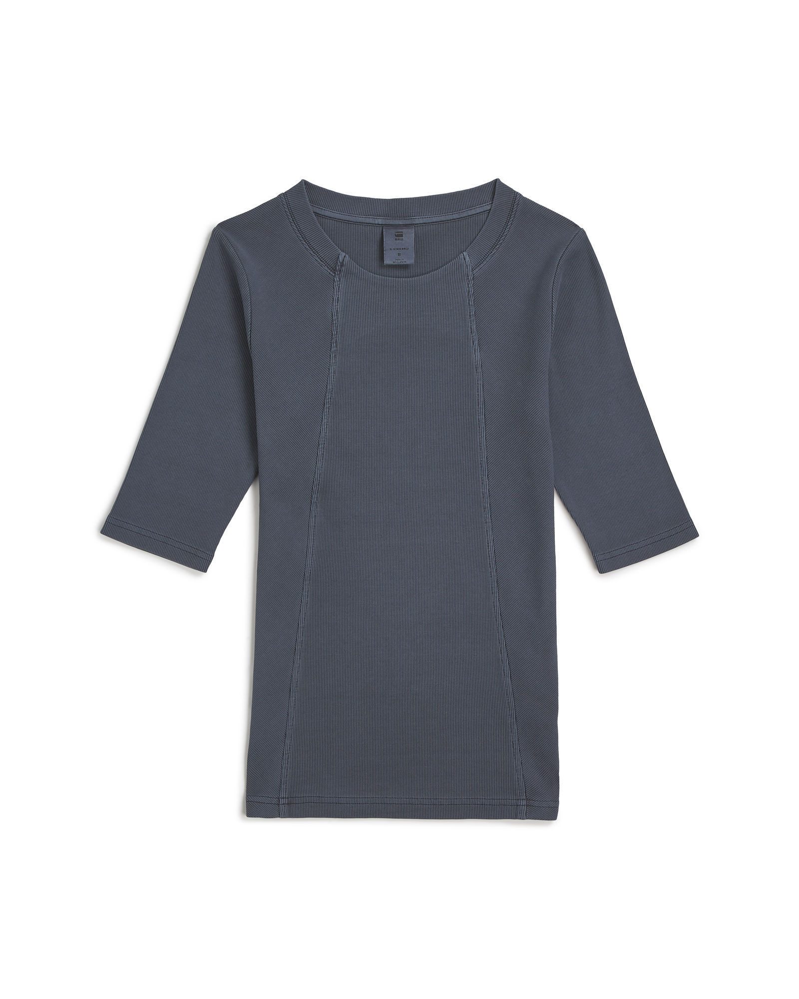 G-STAR T-Shirt Washed A-Line Slim Rib T-Shirt