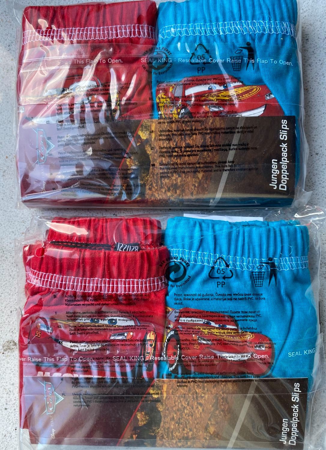 Cars Slip 4x Cars Jungen Slips Unterhosen Schlüpfer 3-8Jahre (Packung 4 Stück Jungenslips, 4er Pack)