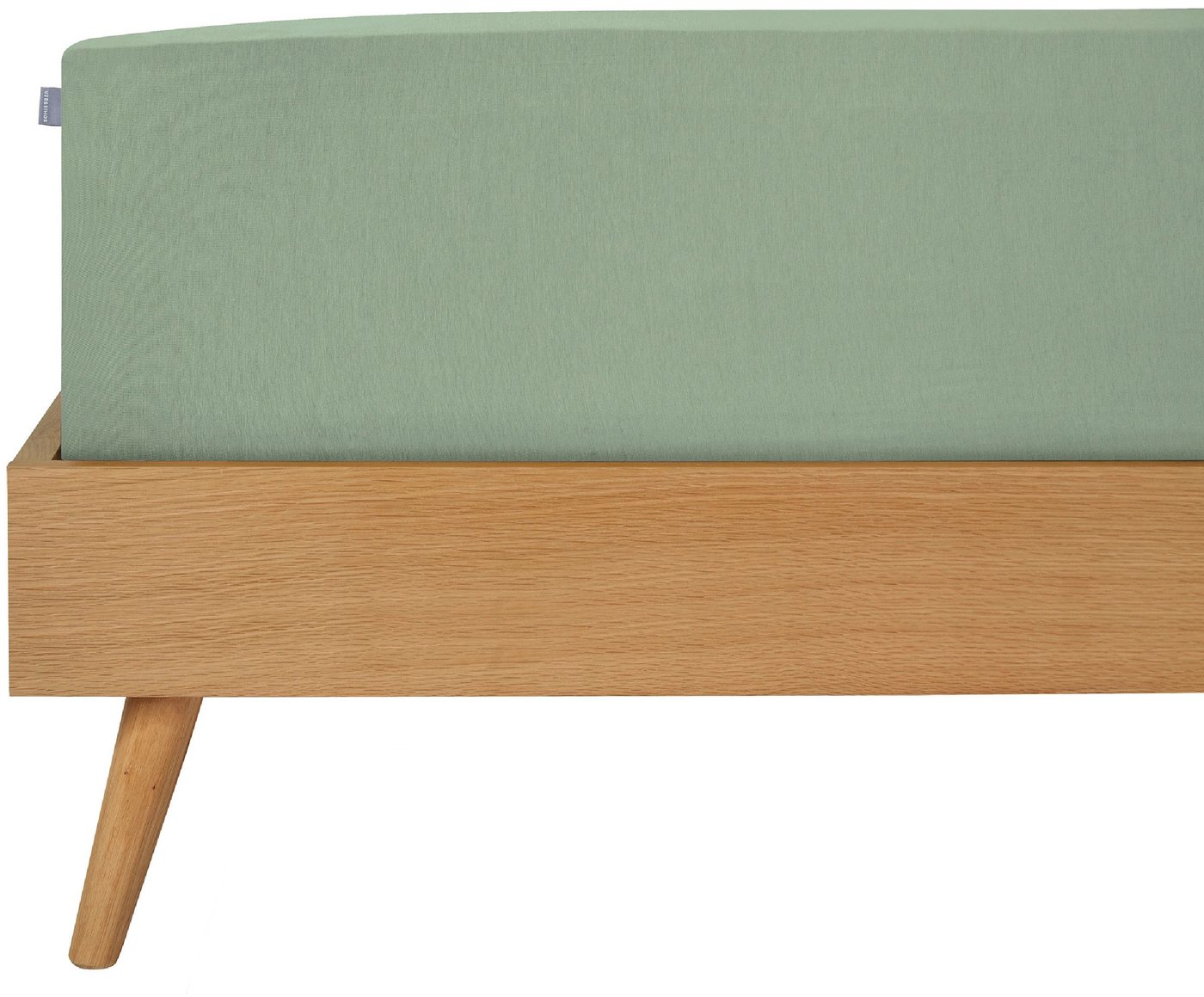 Schiesser Spannbettlaken Jessi aus 100% Baumwolle, Jersey, Gummizug: rundum, (1 Stück), für Matratzen bis zu 22 cm Höhe, MADE IN GREEN by OEKO-TEX®