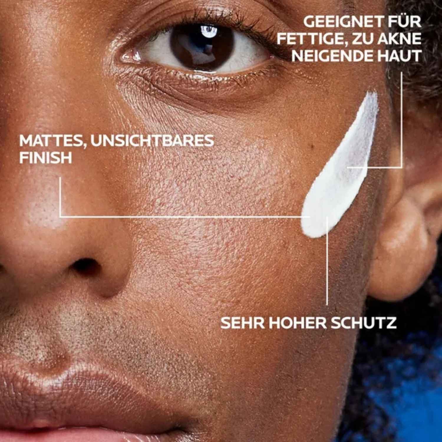 La Roche-Posay Sonnenschutzcreme Anthelios UVMune 400 Oil Control Gel-Creme – Sehr hoher Sonnenschutz, LSF 50+ für empfindliche, ölige Haut –, Mattierender Effekt mit Airlicium-Technologie – 50 ml