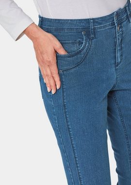 GOLDNER Bequeme Jeans Figurschmeichelnde Jeans mit vorverlegter Seitennaht