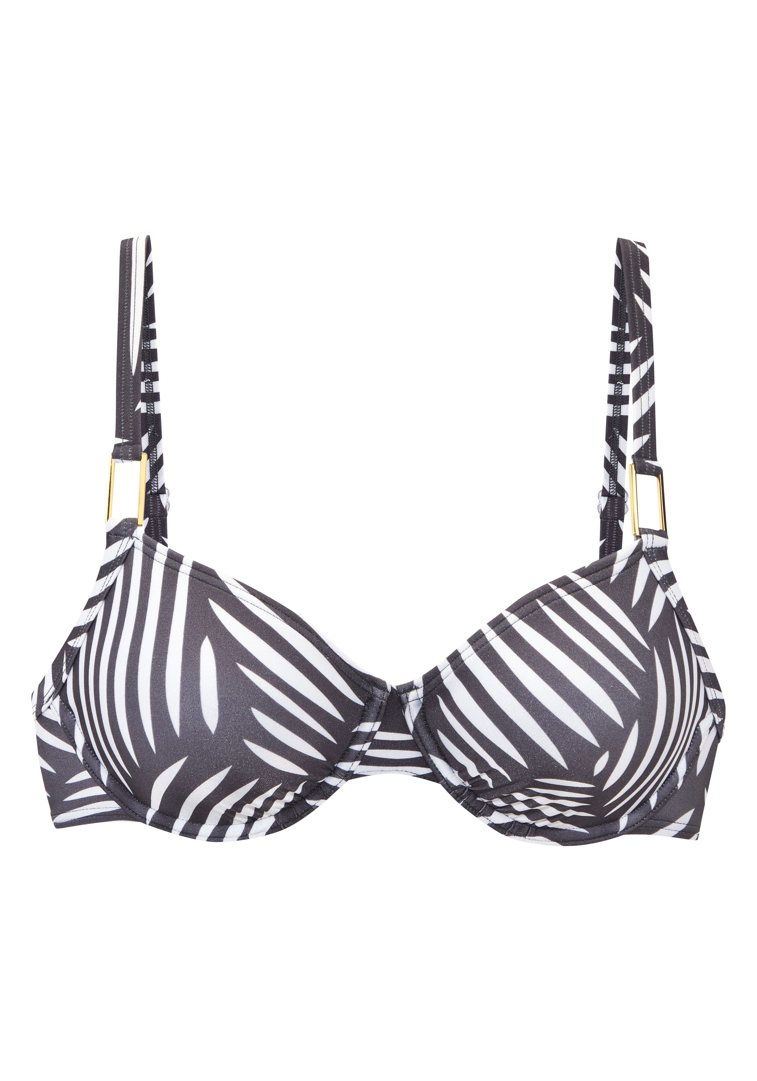 LASCANA Bügel-Bikini-Top Liv, Mit goldfarbenen Schnallen – Bild 2 von 4