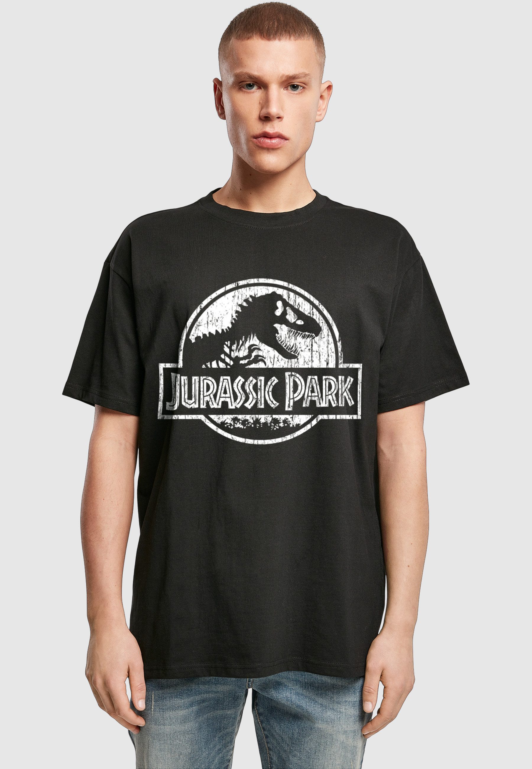 Merchcode T-Shirt Merchcode Jurassic Park Distressed Logo Oversize Tee (1-tlg)