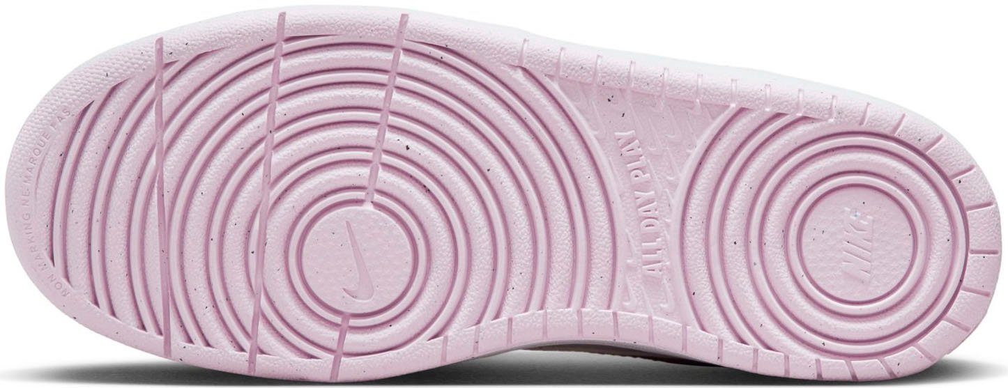 Nike Sportswear (GS) BOROUGH white/pink COURT Sneaker LOW RECRAFT