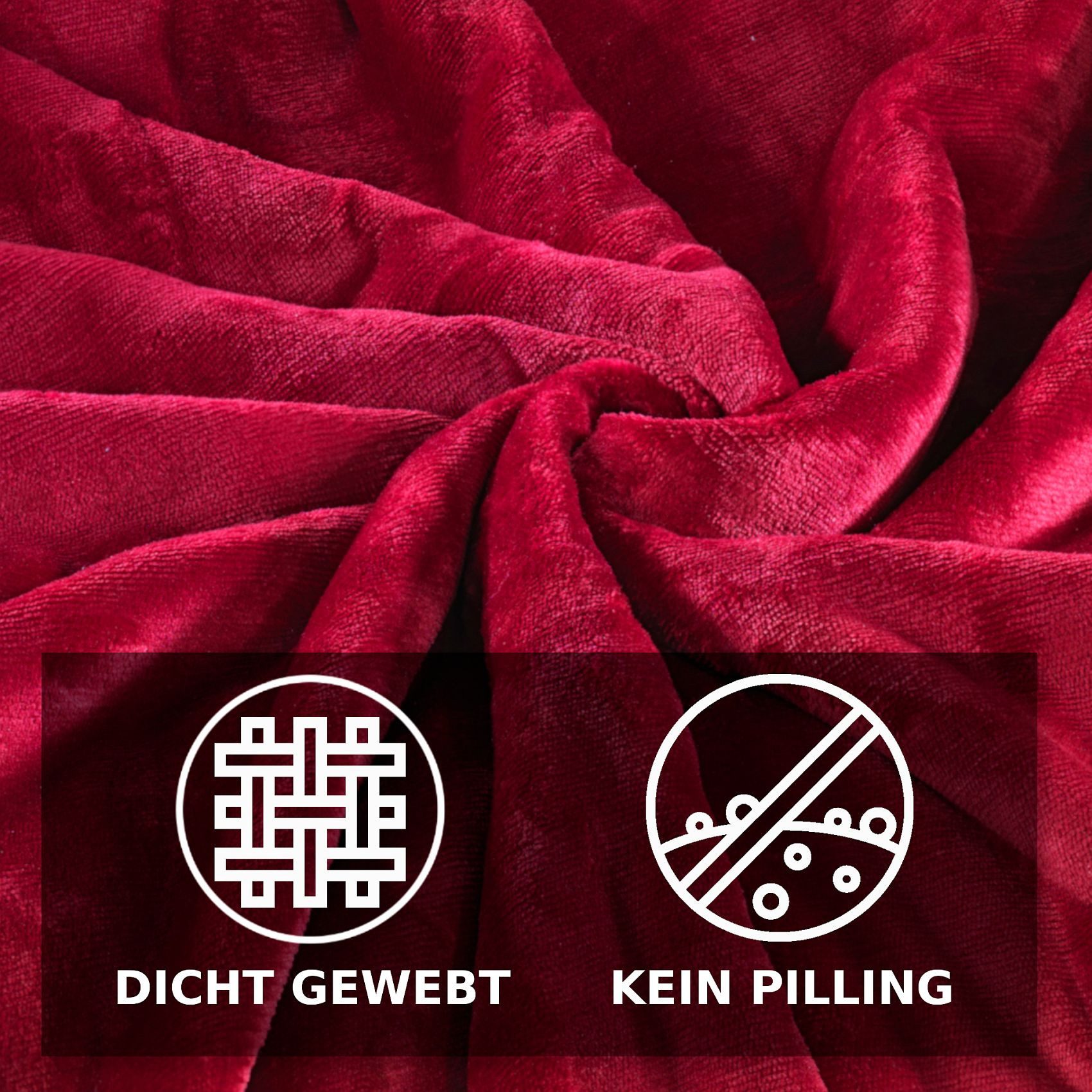 Malika Bettwäsche Cashmere-Touch Fleece, weiche, warme Winterbettwäsche, Cashmere Touch, 2 teilig, Flauschig warmes Teddy-Plüsch – Bild 5 von 5