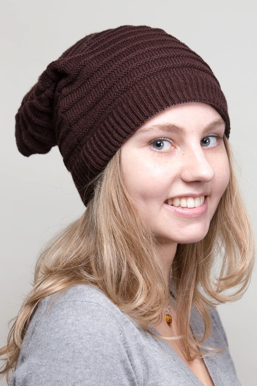 DanCarol Wendemütze DC-W-806B-Wendemütze 3in1 Damenmütze, und Schal Einheitsgröße