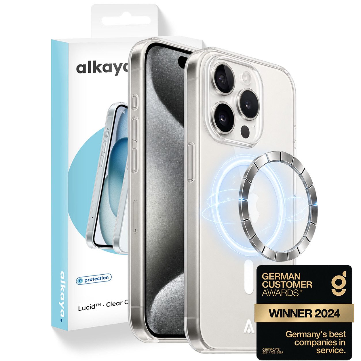 alkaya. Handyhülle Premium Hülle Magsafe Für Apple iPhone Case Magnet Cover Bumper Schutz iPhone 14 Pro, Schutzhülle