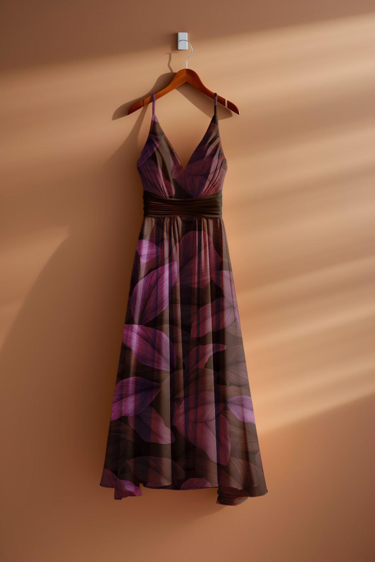 Leylas Welt Stoff Stoff Bambus French TerryLeonora Blätter 140 cm WB Eigenproduktion, Reaktivdruck