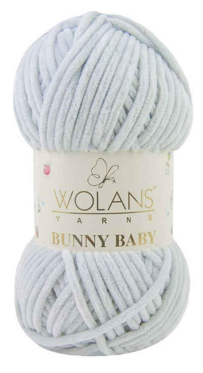 Wolans »Wolans Bunny Baby - Chenille Wolle, super Bulky« Häkelwolle, 120 m (Einzel-Pack, 1-St., Wolle), Superbauschiges Chenille Garn