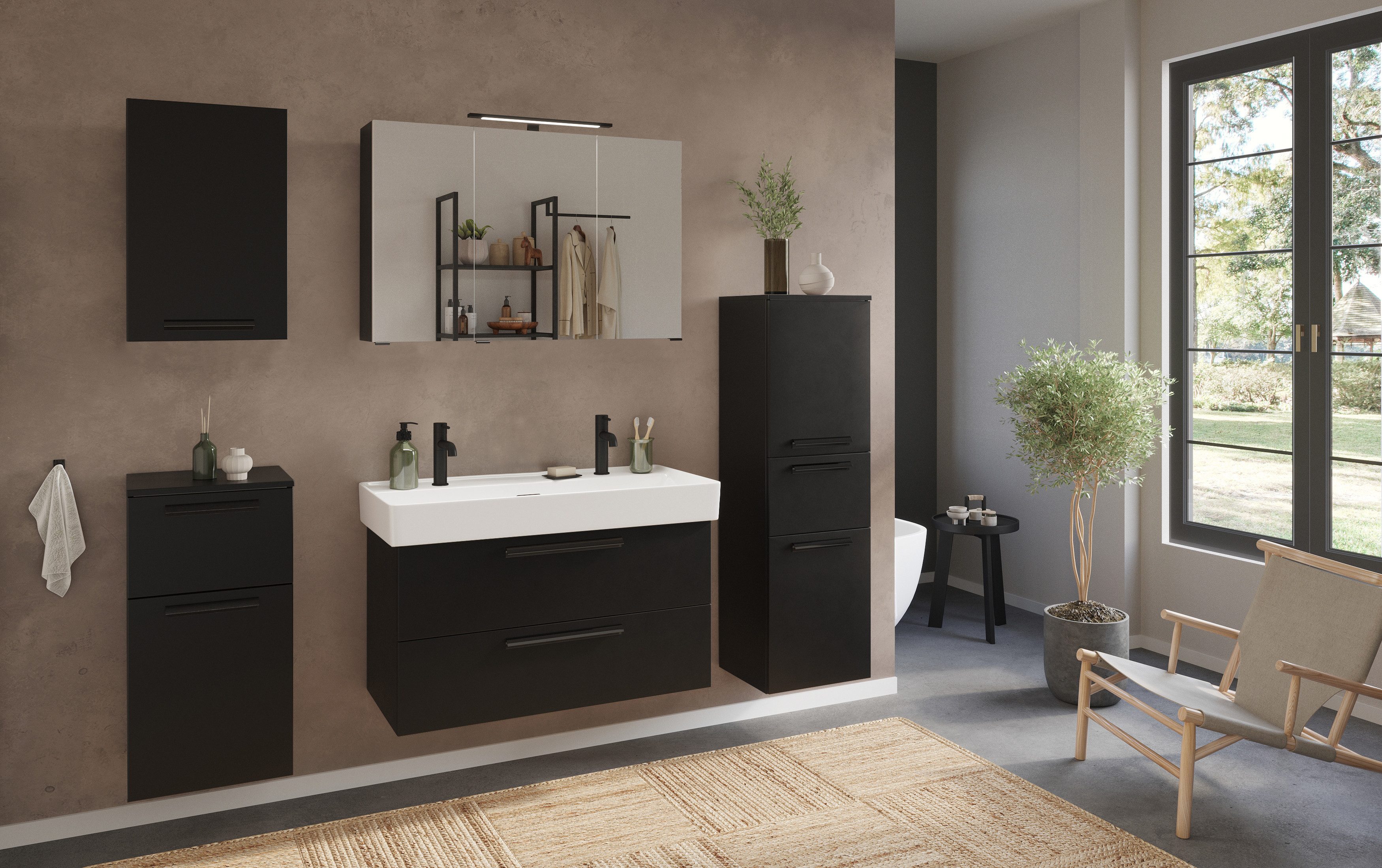 welltime Spiegelschrank SALVADA, 3D-Spiegelschrank 100 cm, gedämpfte Scharn günstig online kaufen