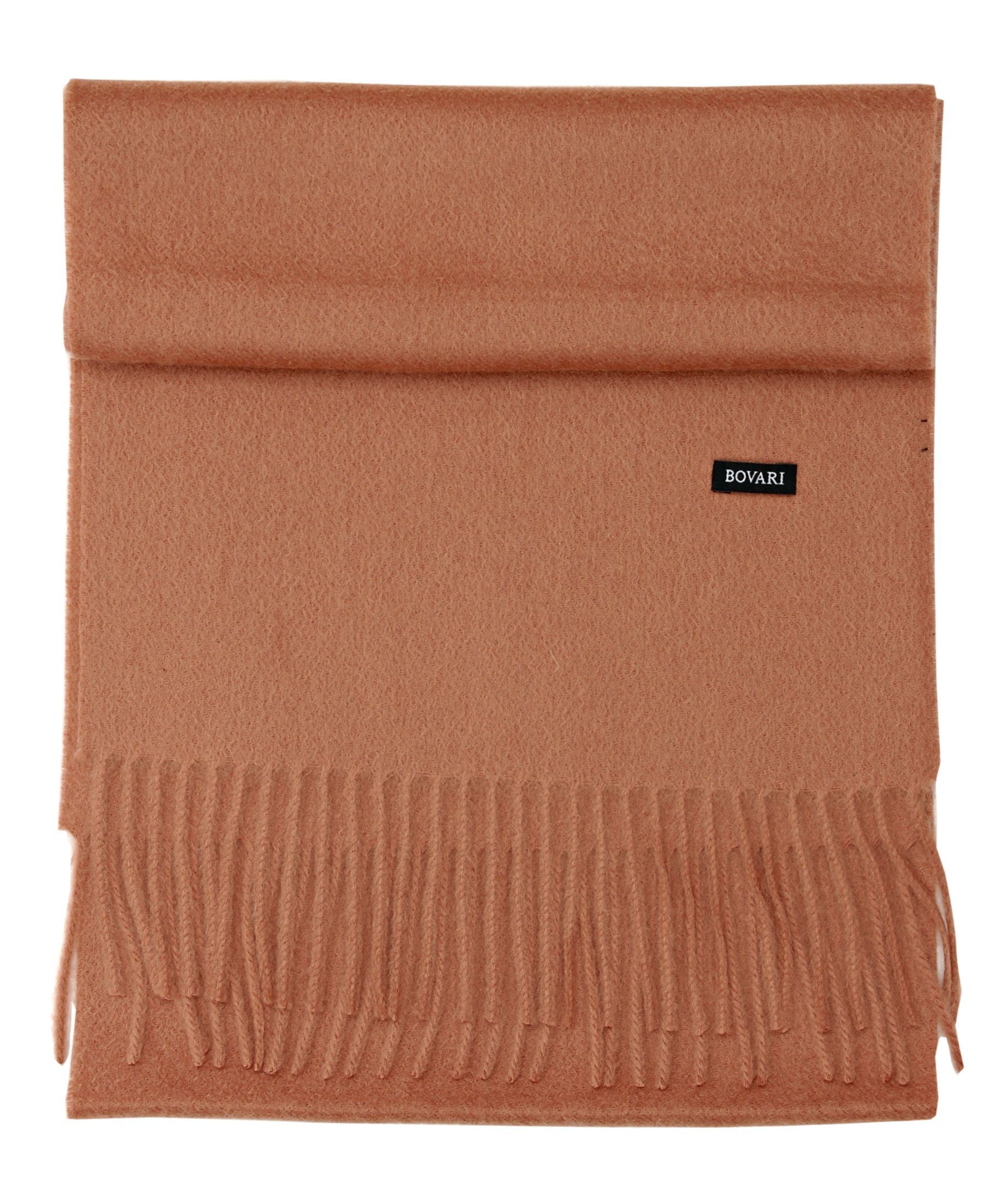 Bovari Kaschmirschal Kaschmir 180 Qualität, / x cm Kaschmir/Cashmere 100% bernstein amber Damen – Schal Premium – 31