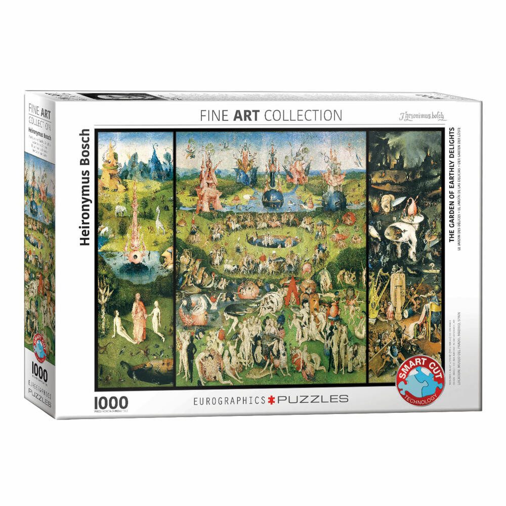 EUROGRAPHICS Puzzle Der Garten der Lüste von Hieronimus Bosch, 1000 Puzzleteile