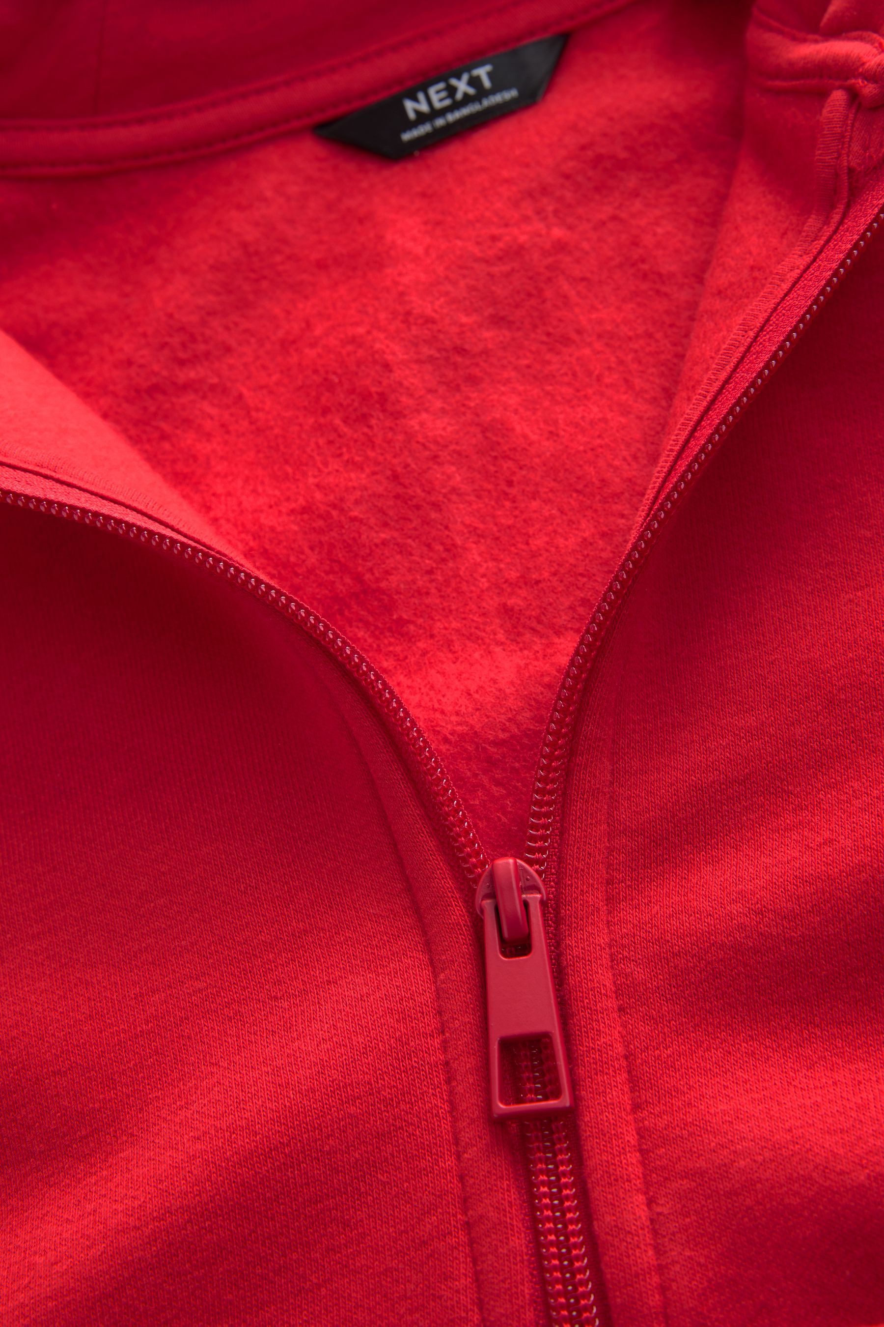 Next Hoodie Basic-Kapuzenjacke mit Reißverschluss (1-tlg) – Bild 3 von 4