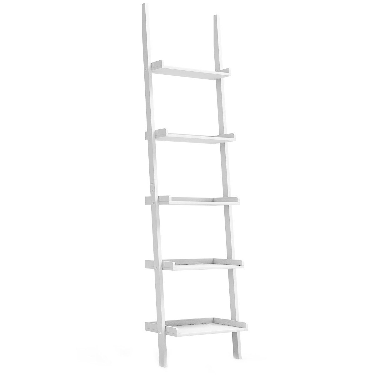 COSTWAY Leiterregal Standregal Pflanzenregal, mit 5 Ebenen, 191cm