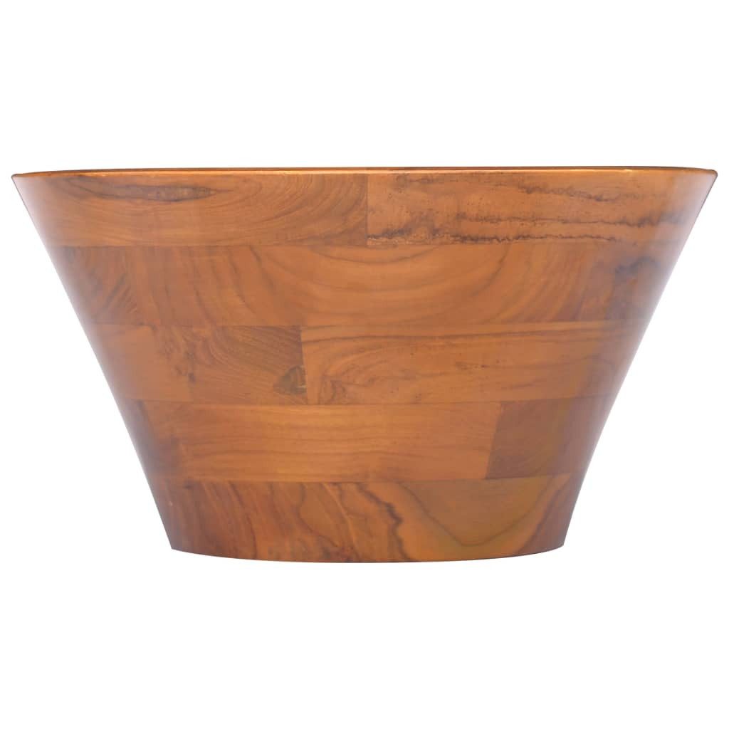 vidaXL Waschbecken Waschbecken Massivholz Teak 40x20 cm