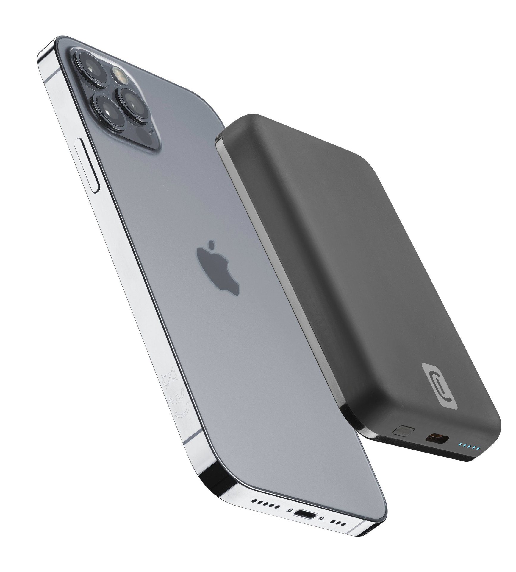 Cellularline MagSafe Wireless Power Bank MAG 5000 Powerbank Cellularline MagSafe Wireless Power Bank MAG 5000 BLACK, entworfen für iPhone mit MagSafe-Technologie