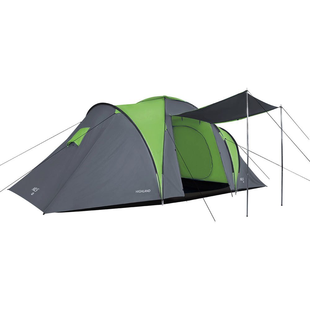 NILS CAMP Faltzelt Campingzelt Trekkingzelt, Personen: 6 (1 tlg., 6-Personen), eräumiges Trekking- und Familienzelt für Camping