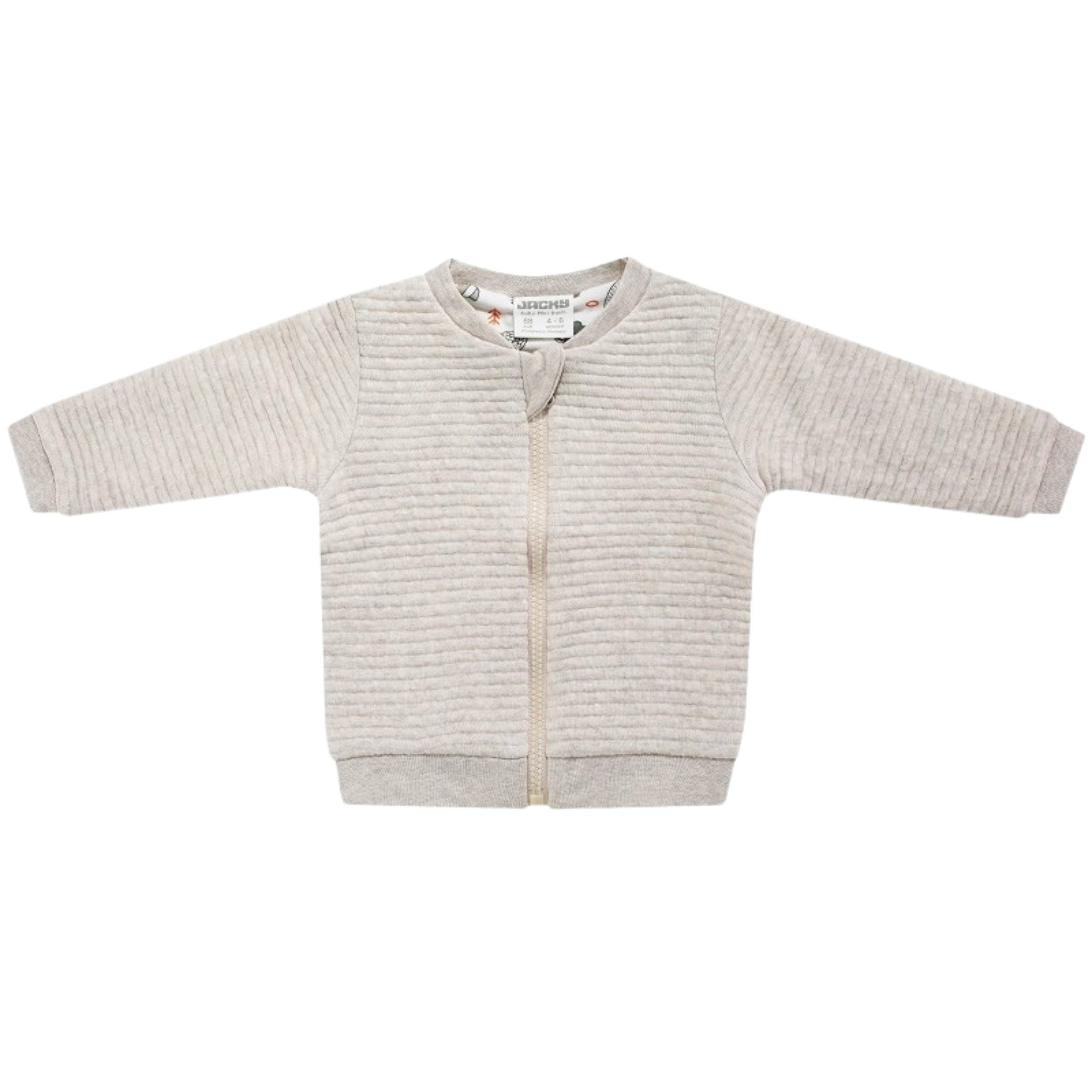 JACKY Wendejacke Babyjacke Übergangsjacke Forest - BEIGE Bequeme Passform, Besonders weich, Waldmotiv