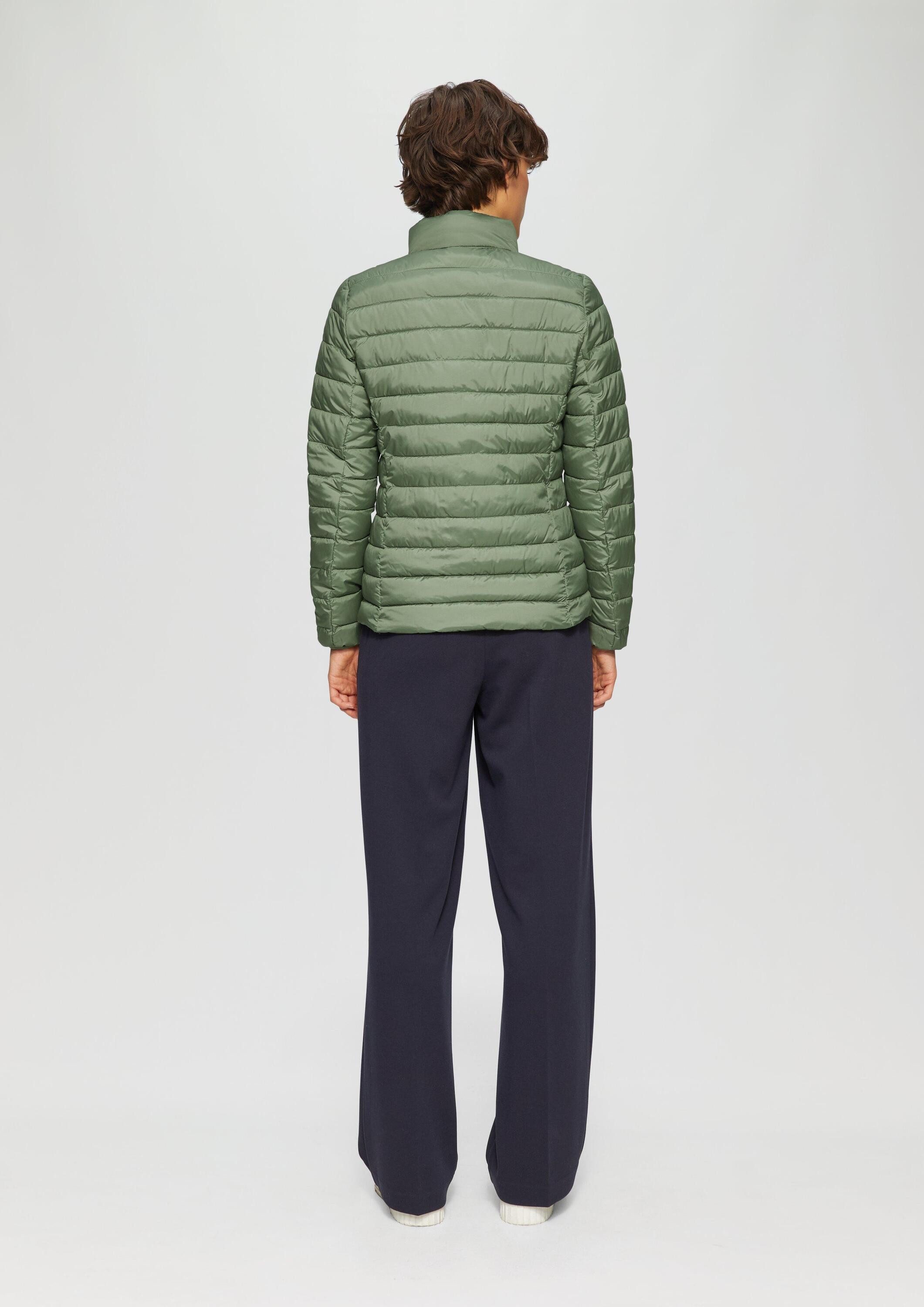 s.Oliver Funktionsjacke Indoor-Jacke Leichte Jacke mit Steppung und Stehkragen