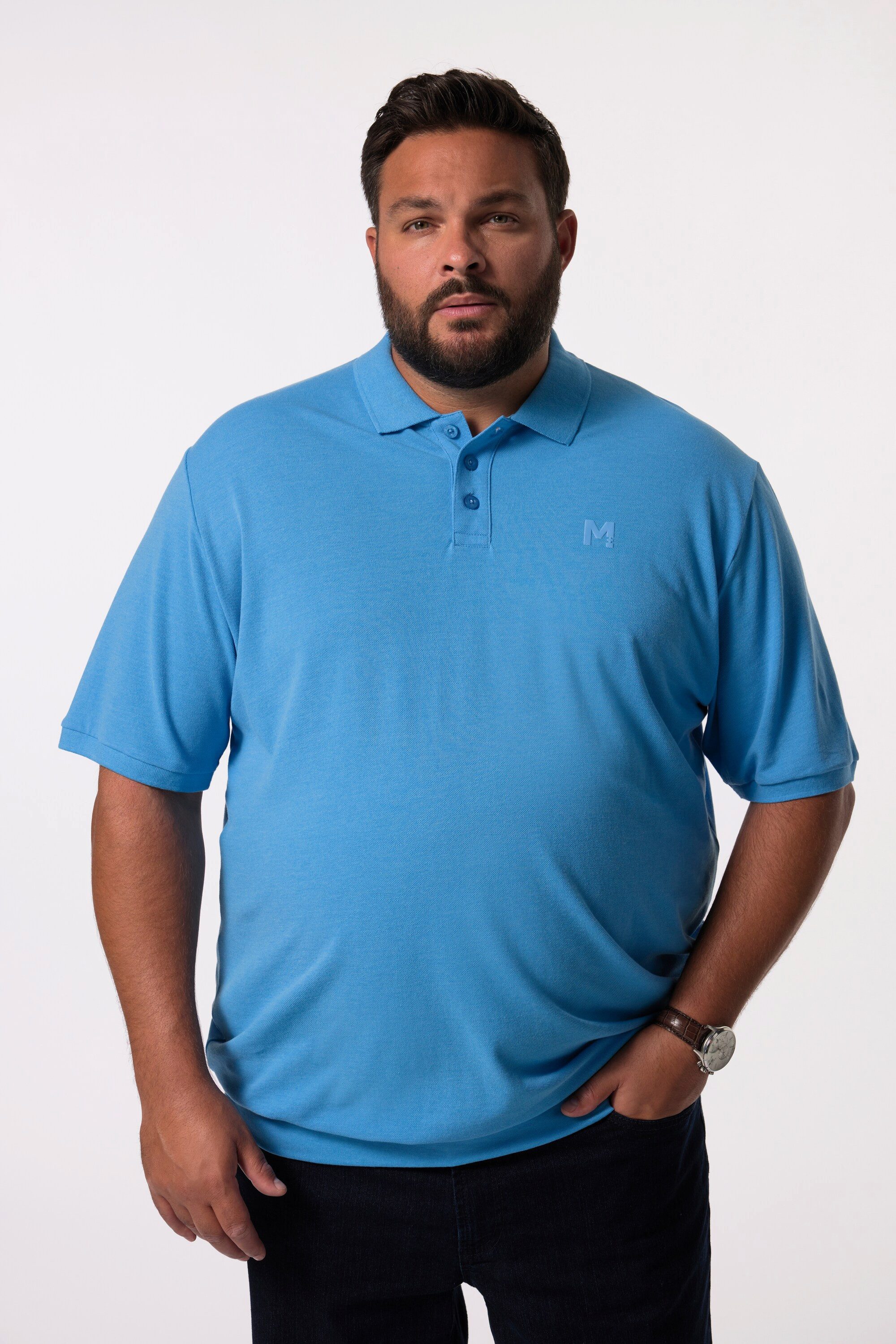 Poloshirt Poloshirt Bauchfit Basic Piqué Halbarm